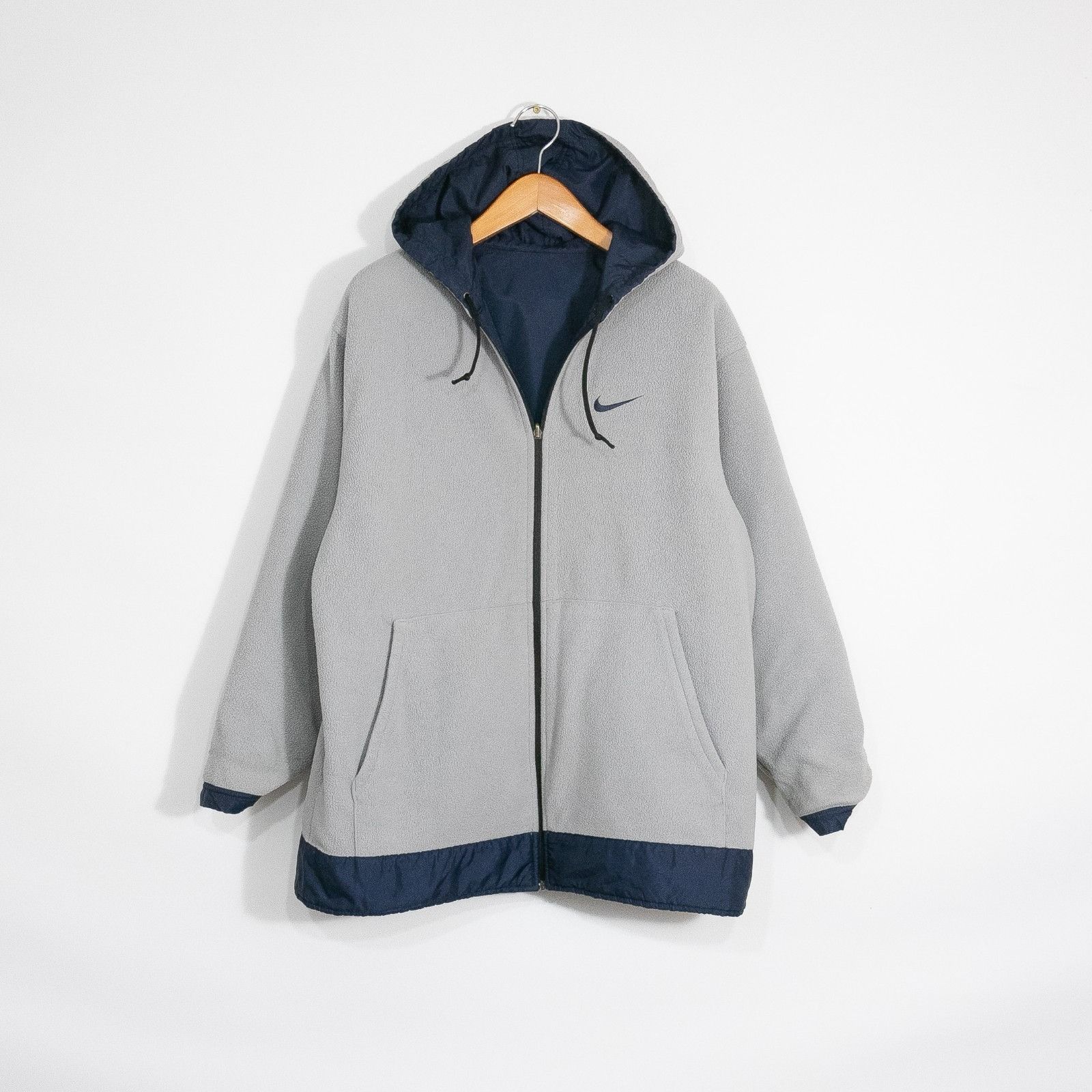 Nike Vintage Nike Windbreaker Fleece Jacket Medium - Reversible Size US M / EU 48-50 / 2 - 7 Thumbnail