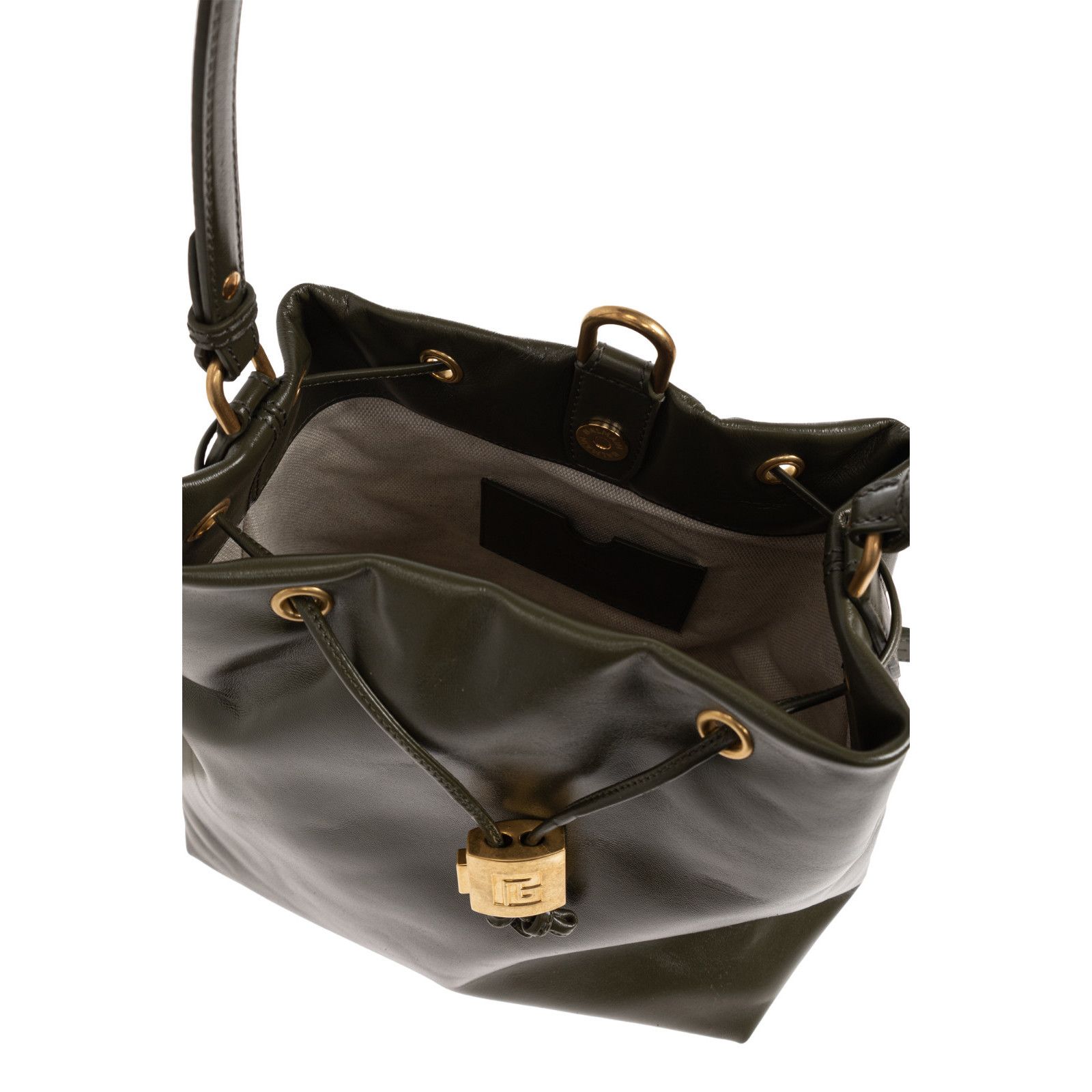 Balmain BALMAIN Green Leather Backpack New & Authentic Size ONE SIZE - 4 Thumbnail