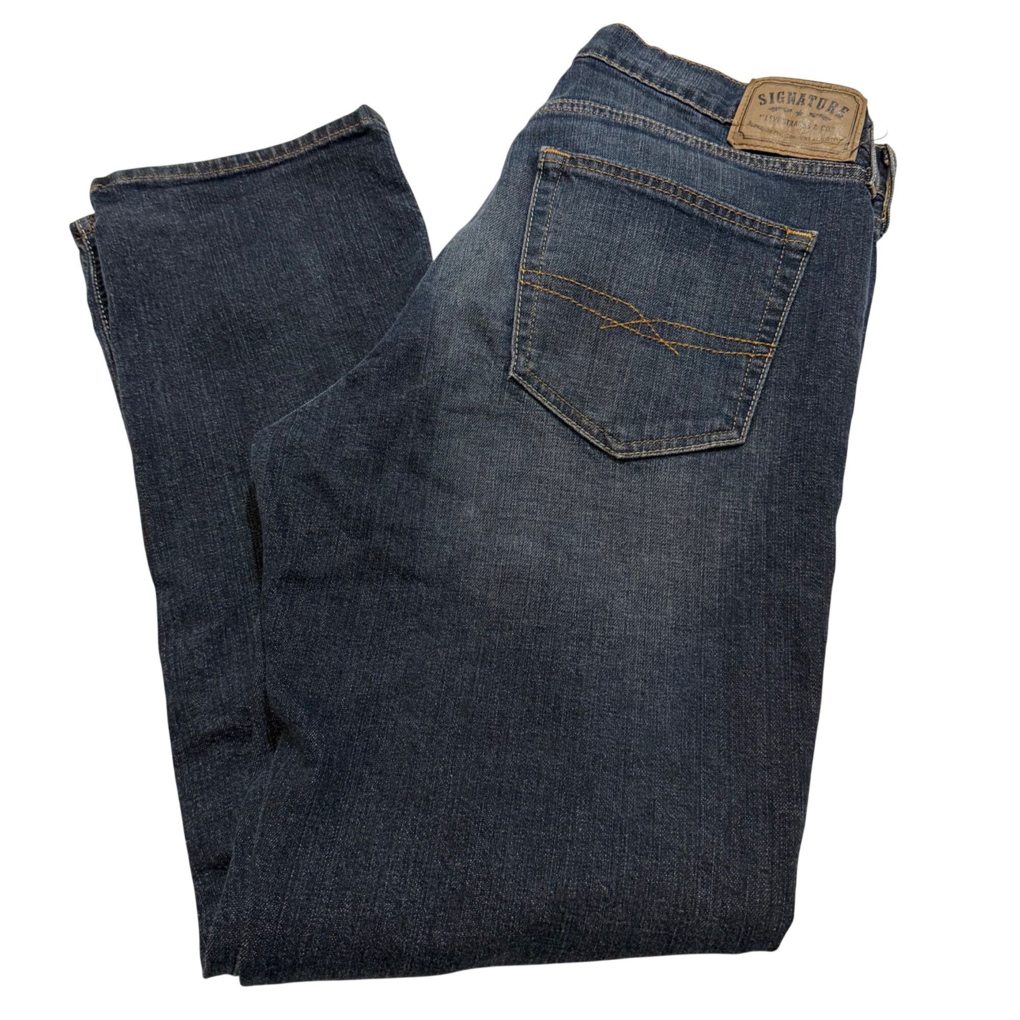 Levi's Signature Levi Strauss & Co Mens Straight Fit Jeans Size 32x Size US 32 / EU 48 - 3 Thumbnail