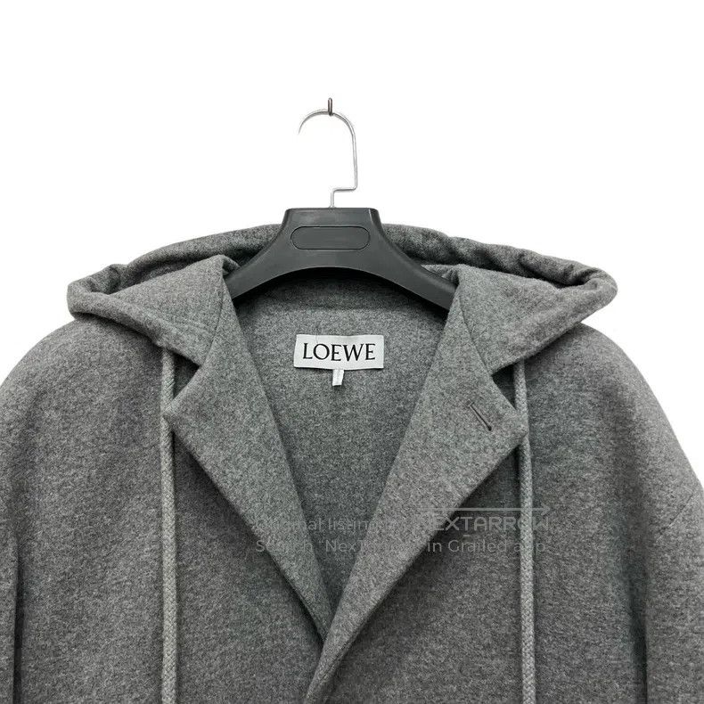Loewe Loewe Cashmere blend leather brand embroidery logo jacket Size US M / EU 48-50 / 2 - 3 Thumbnail