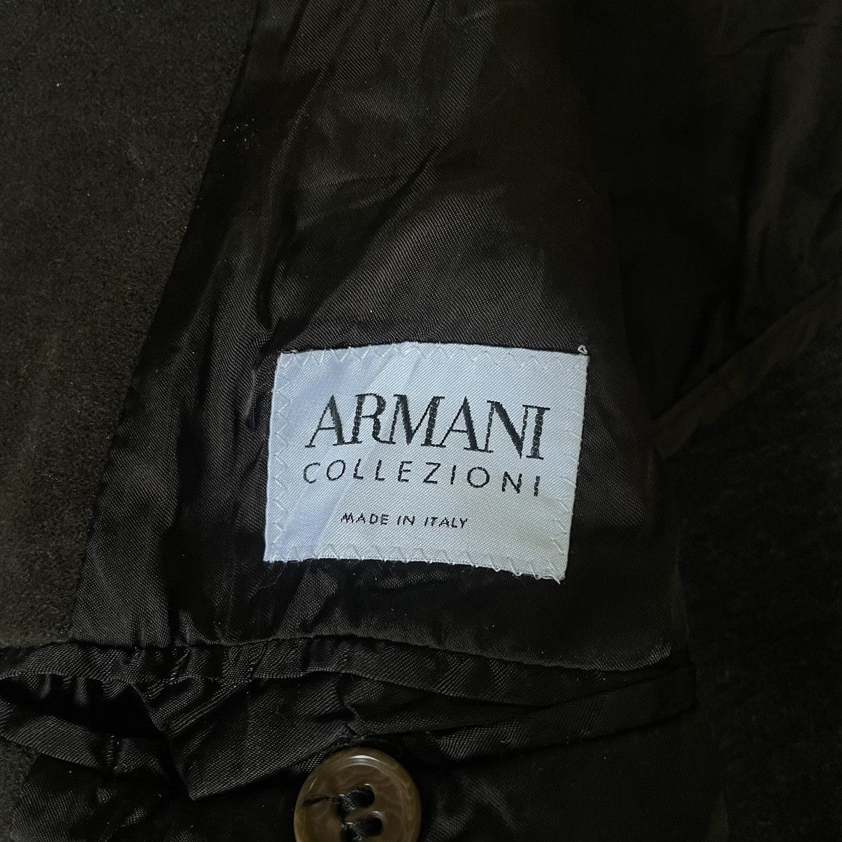 Armani Collezioni 🇮🇹 ARMANI COLLEZIONI ITALY ARCHIVE DOUBLE BREASTED SUEDE COAT Size US M / EU 48-50 / 2 - 16 Thumbnail