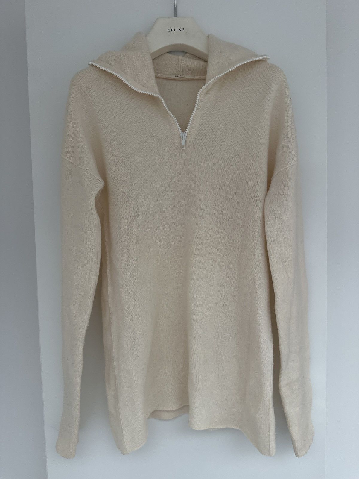 Celine Celine 2018 Phoebe Philo Hooded Cashmere & Wool Sweater Size XS / US 0-2 / IT 36-38 - 3 Thumbnail