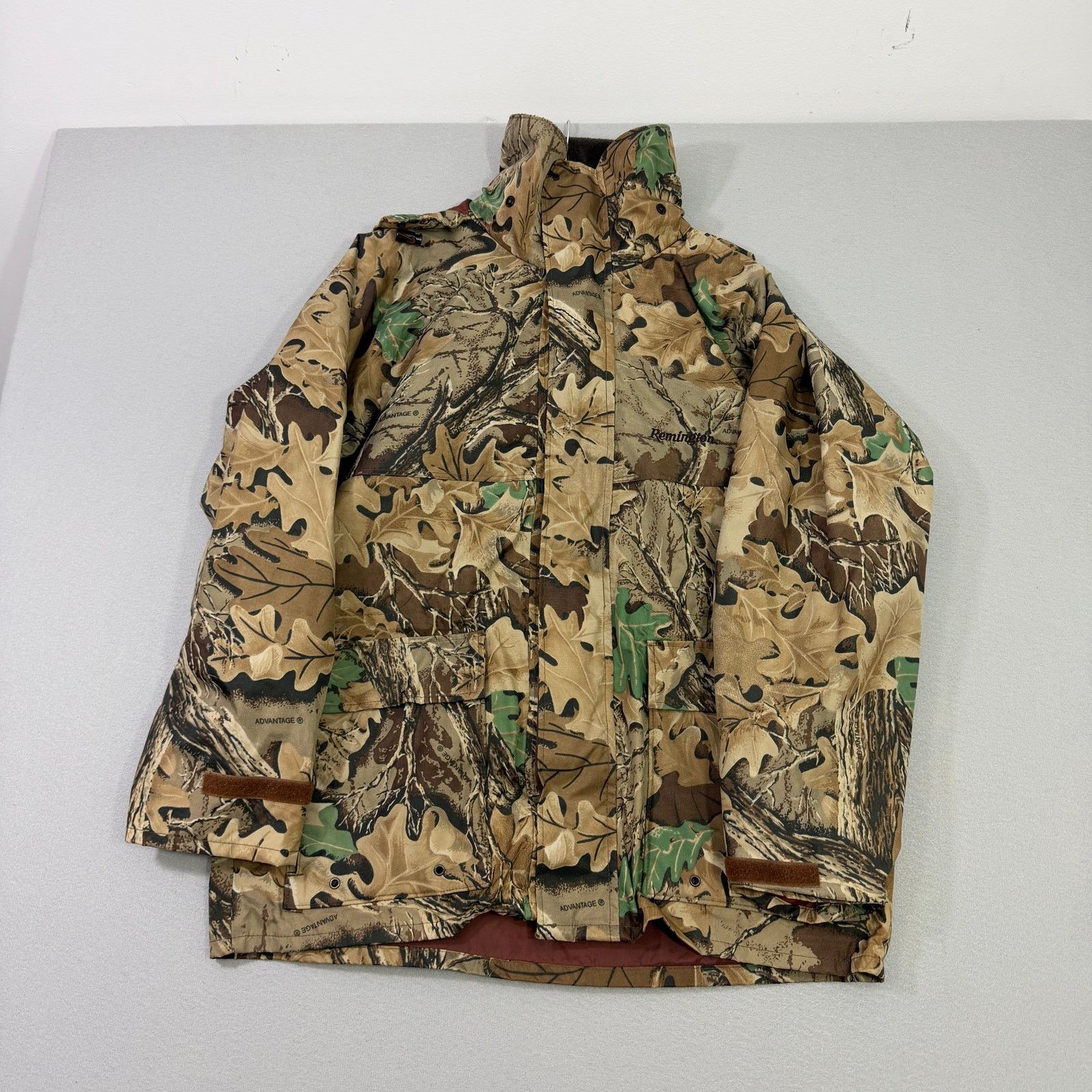 Vintage Remington Hunting Jacket Large Camo Nylon Full Zip Hooded Size US L / EU 52-54 / 3 - 1 Thumbnail