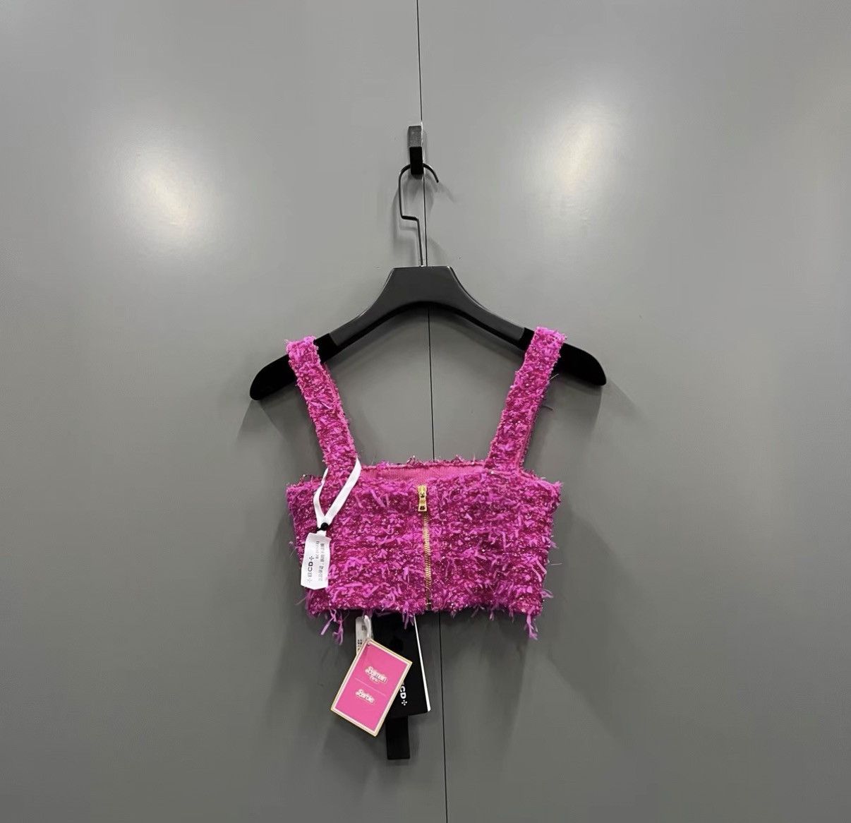 Balmain Balmain Pink Tweed Tank Top J41 Size XS / US 0-2 / IT 36-38 - 2 Thumbnail