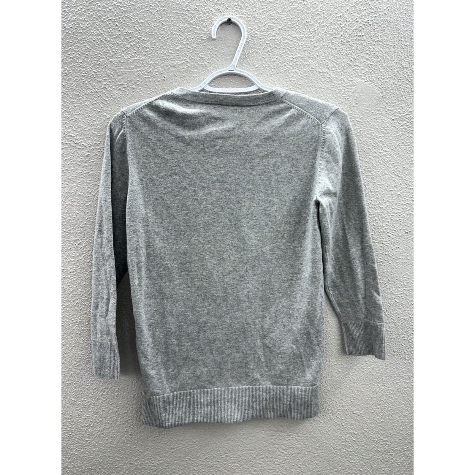Merona Merona Sweater Cardigan Womens XS Gray Long Sleeve Button Up Lightweight Size XS / US 0-2 / IT 36-38 - 6 Thumbnail