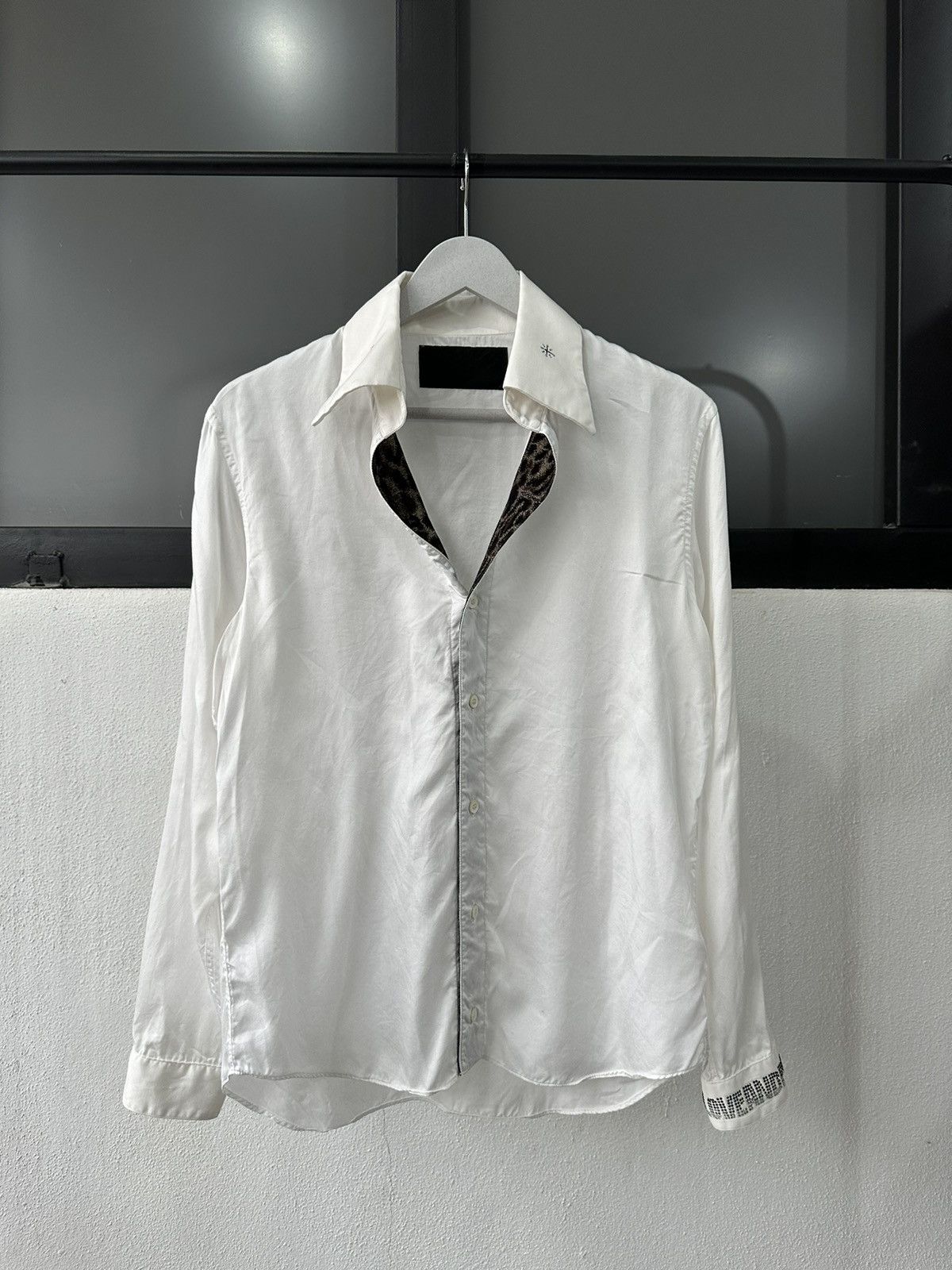 image of Y2K Roen Light Shirt J-Rock Subculture Fashion in White, Men's (Size Medium)