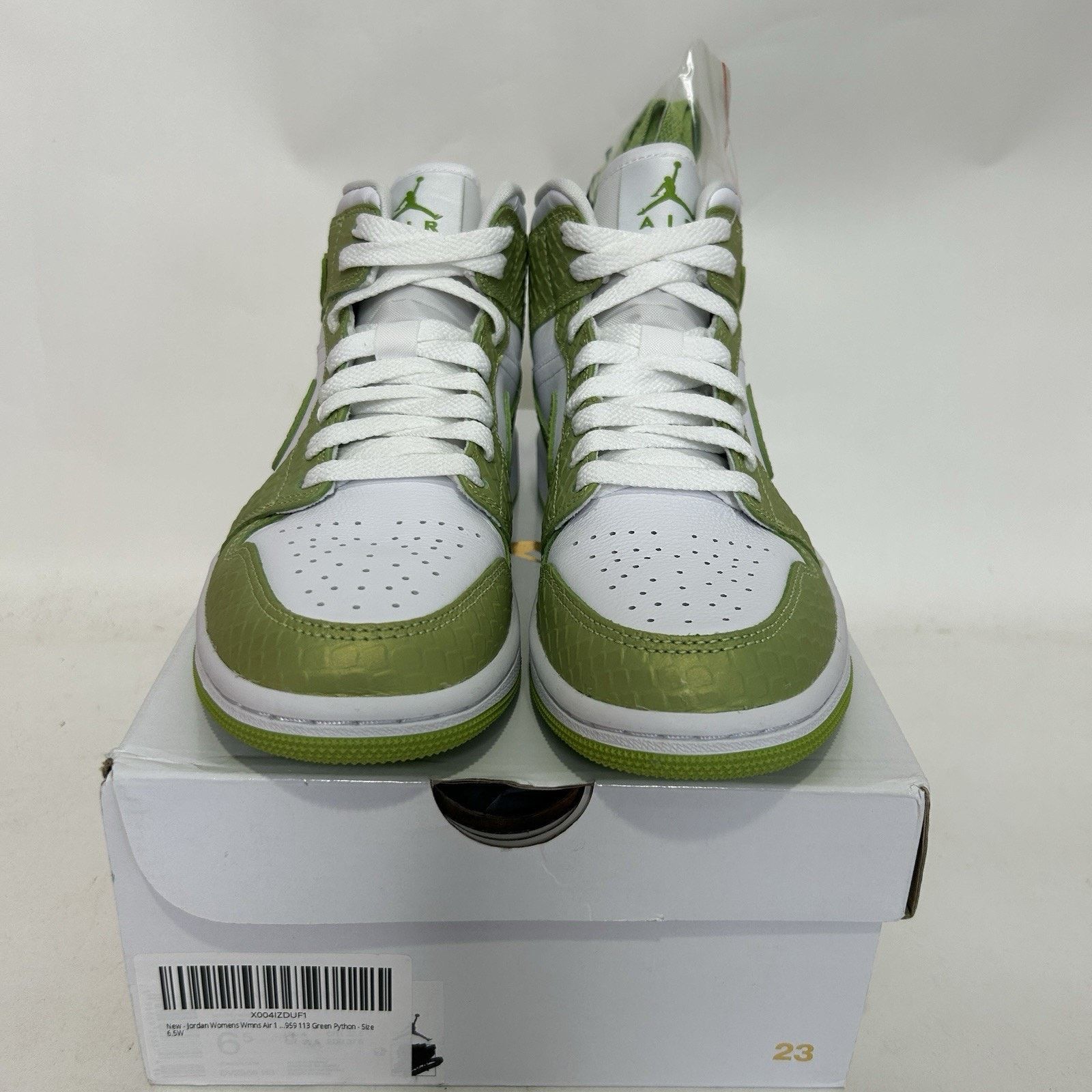 Jordan Brand Nike Air Jordan 1 Retro Mid SE WMNS “Green Python” Size US 6.5 / IT 36.5 - 2 Thumbnail