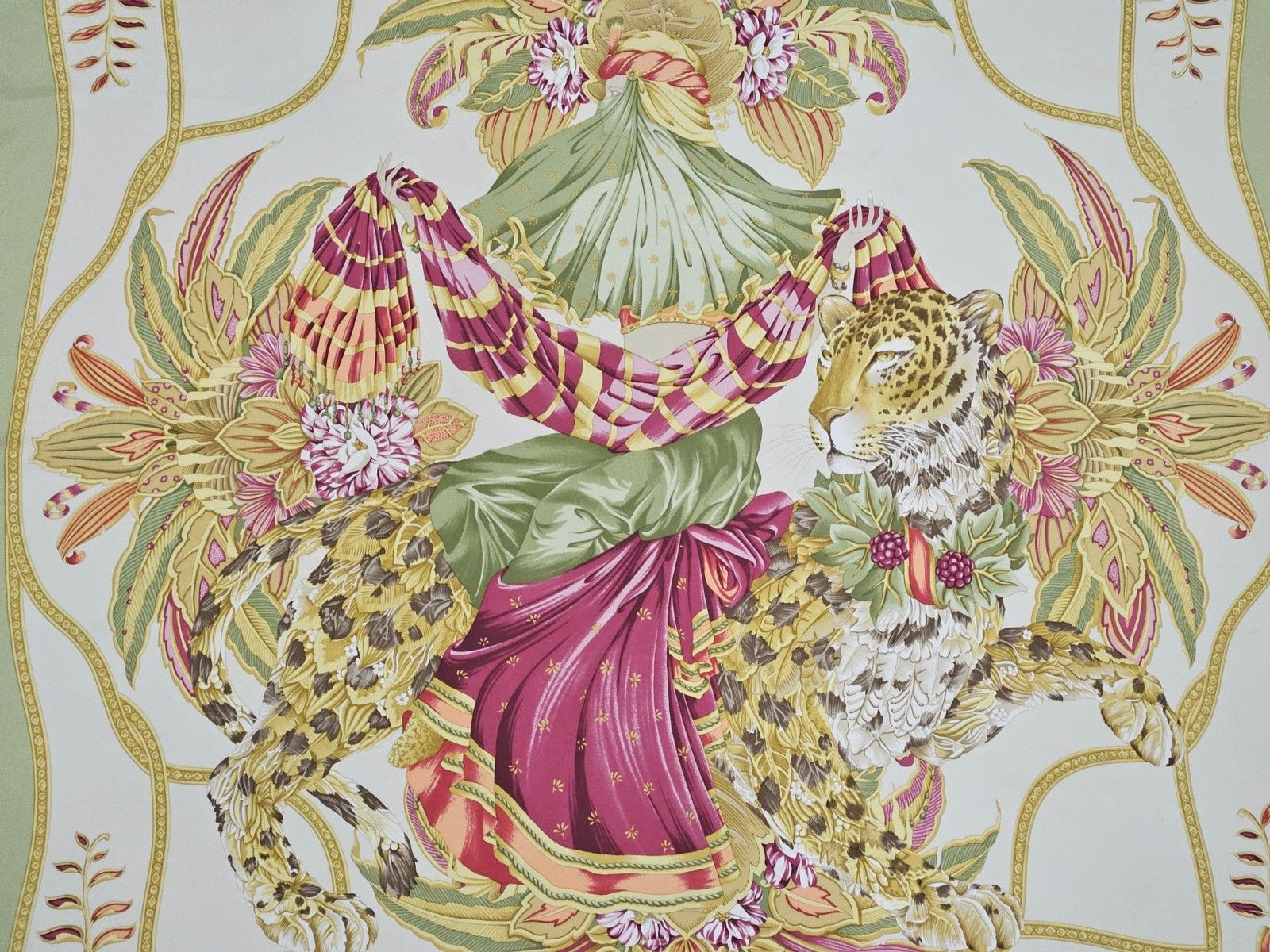 Salvatore Ferragamo Salvatore Ferragamo Leopard Silk Scarf Size ONE SIZE - 2 Thumbnail