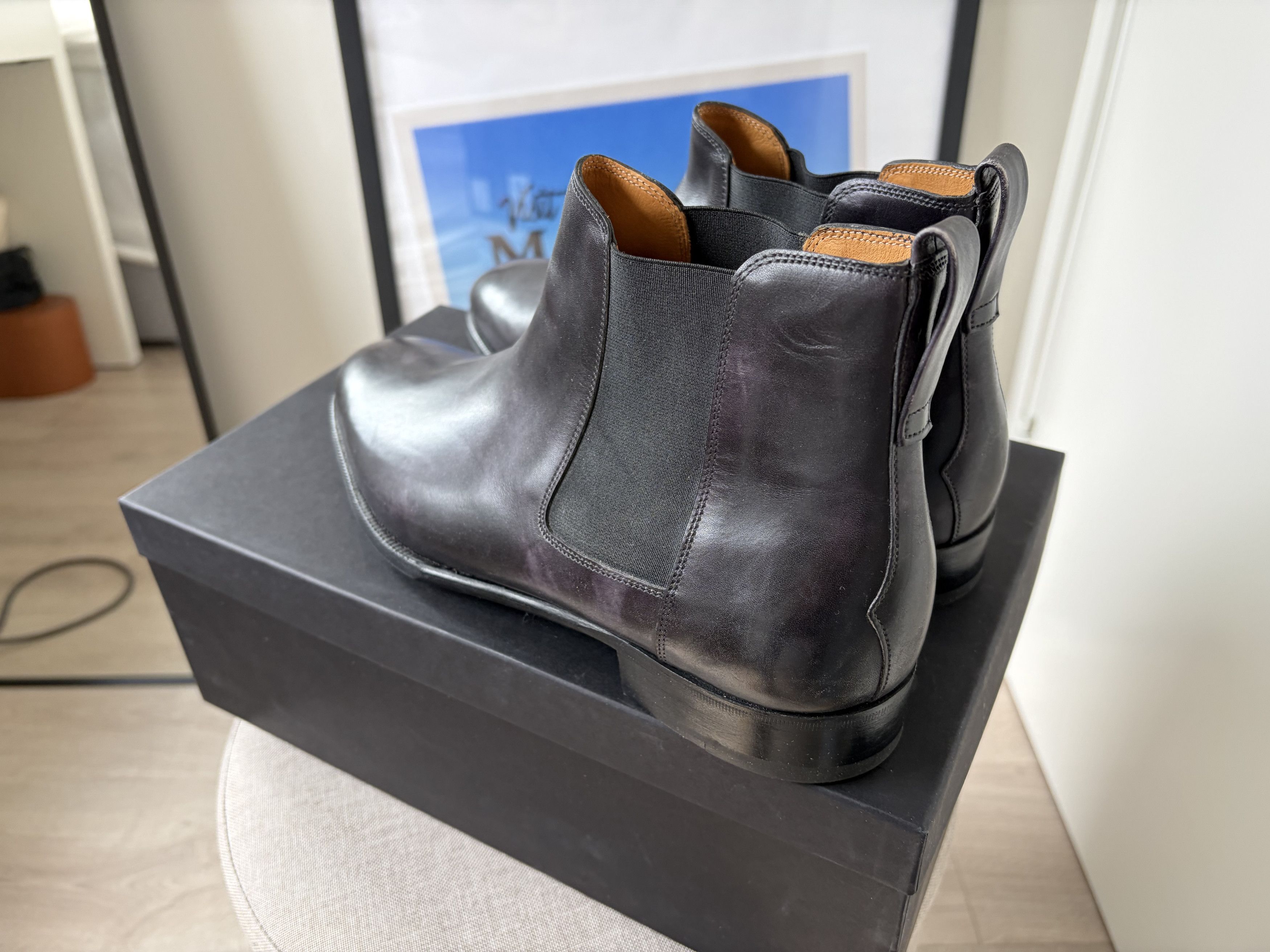 John Lobb [NO US TAX] New John Lobb museum calf Chelsea boots, UK9 Size US 10 / EU 43 - 3 Thumbnail
