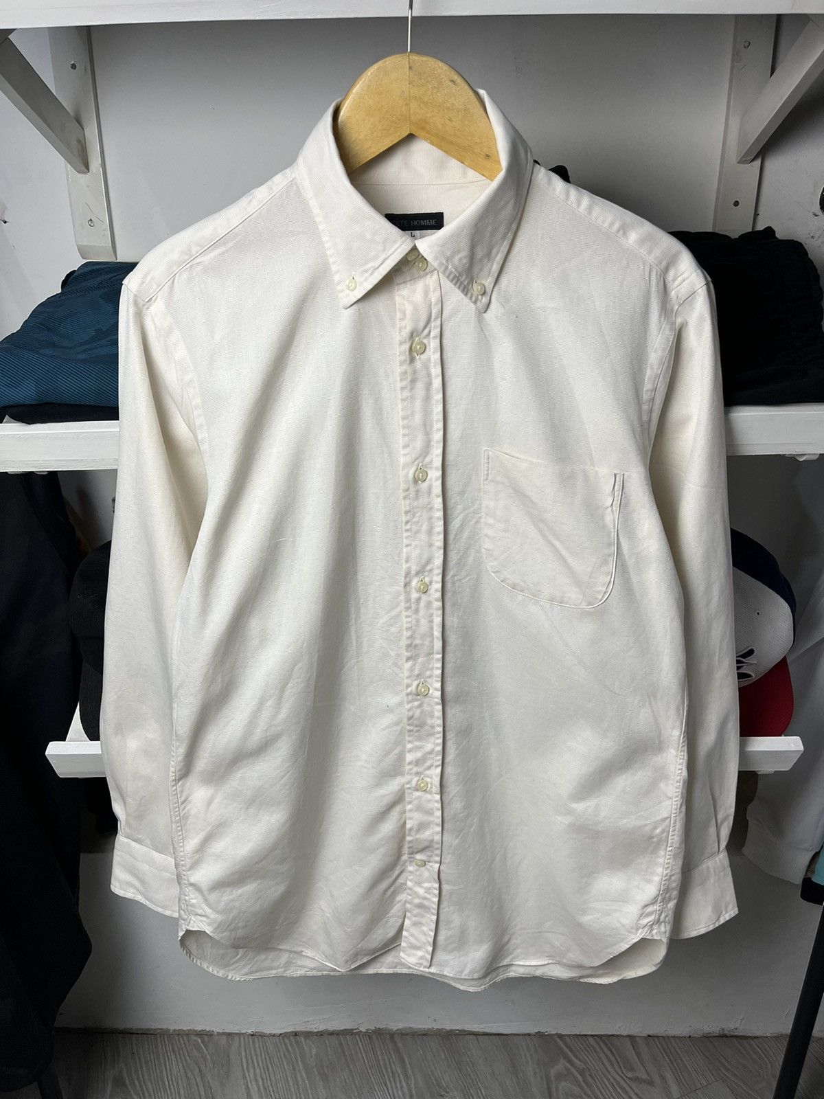 Issey Miyake Vintage Tete Homme Button up Shirt Size US L / EU 52-54 / 3 - 1 Thumbnail