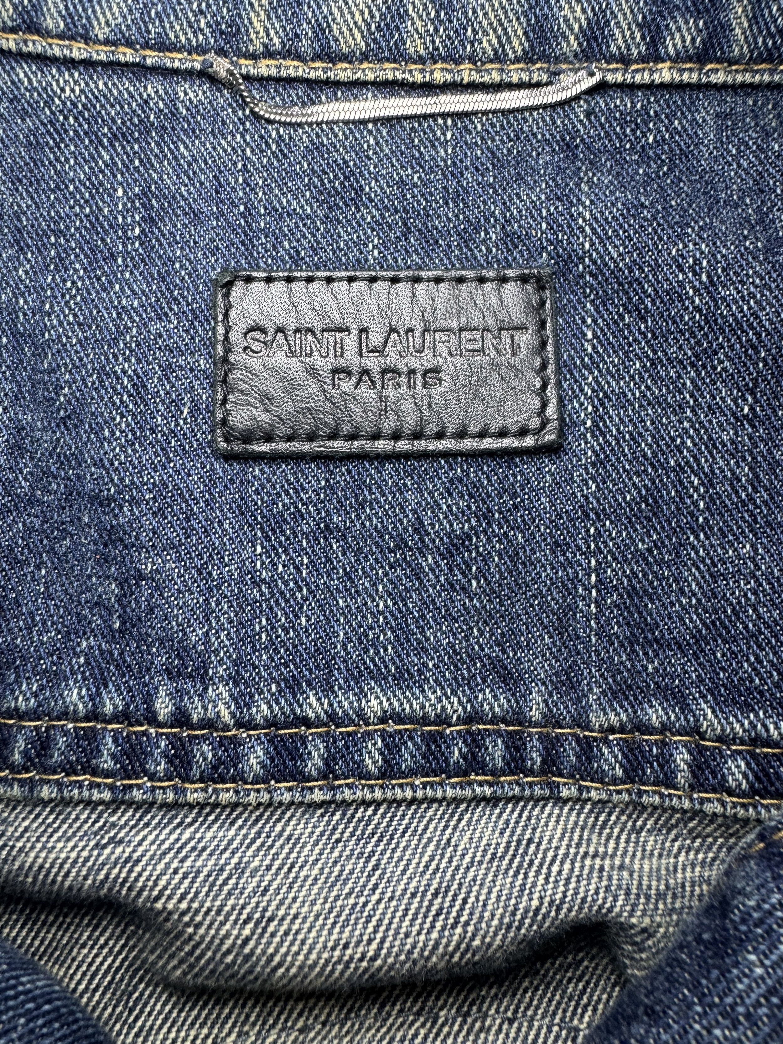 Saint Laurent Paris Saint Laurent "Sweet Dreams" Shark Embroidered Denim Jacket Size US M / EU 48-50 / 2 - 6 Thumbnail