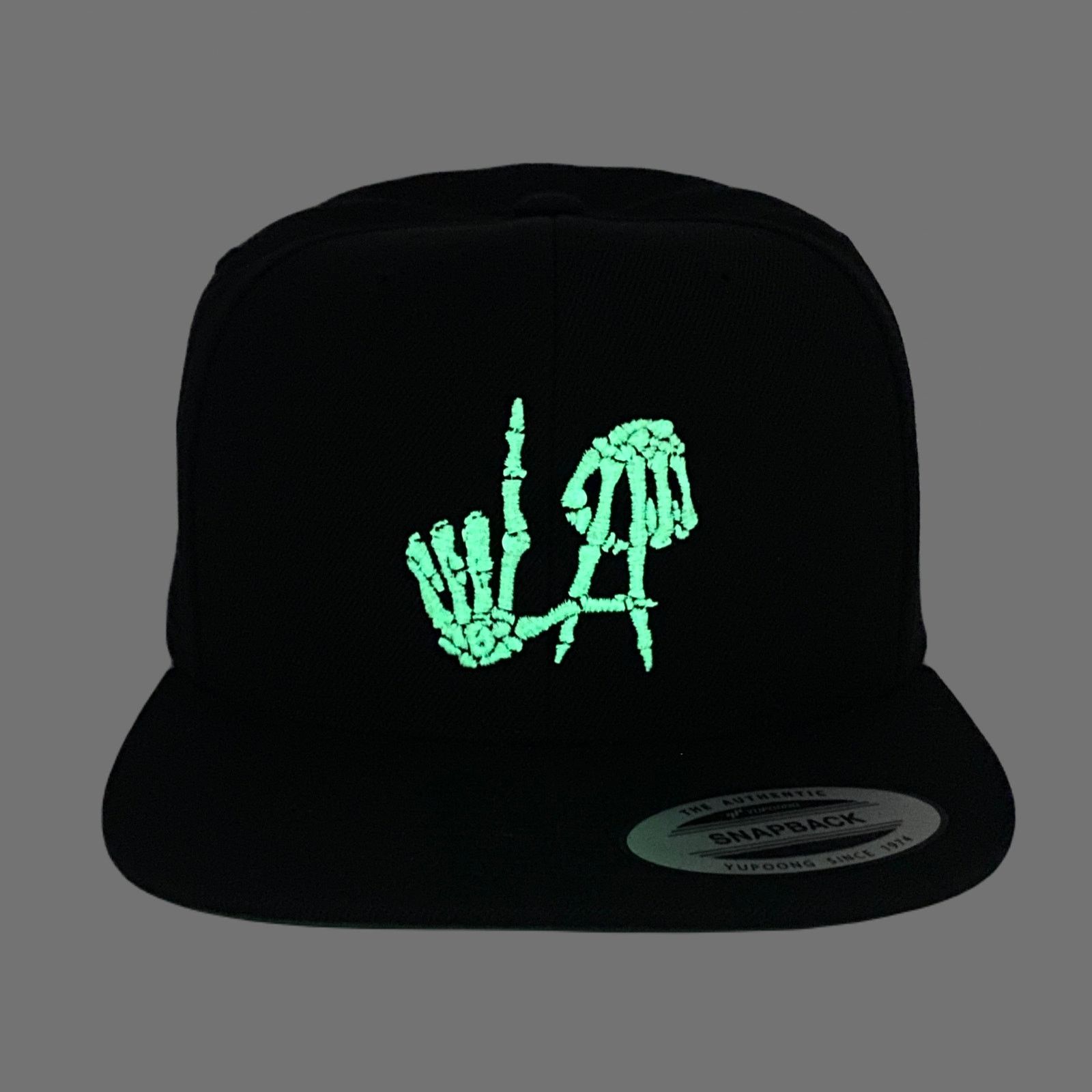 Other Los Angeles Bones Snapback Hat GLOW In The Dark Size ONE SIZE - 3 Thumbnail