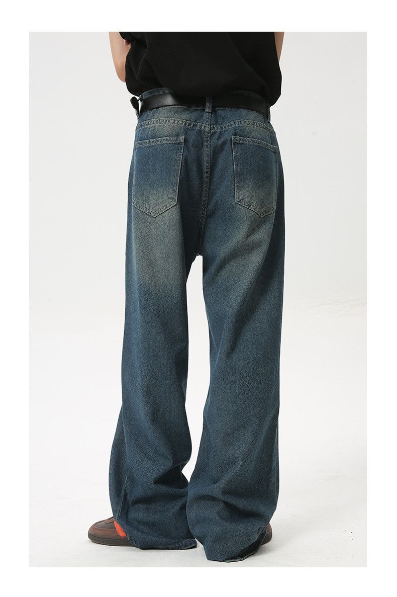 Jean Blue Vintage Mid-Rise Loose Straight-Leg Wide-Leg Jeans Size US 32 / EU 48 - 5 Thumbnail
