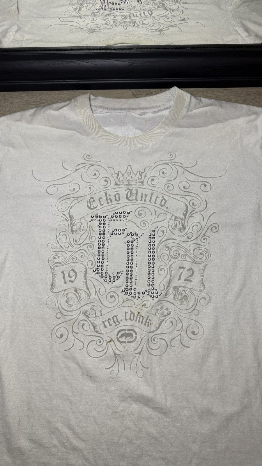 Ecko Unltd. Y2K 2000s Ecko Unltd Old English SpellOut Rhinestone Shirt Size US XXL / EU 58 / 5 - 3 Thumbnail