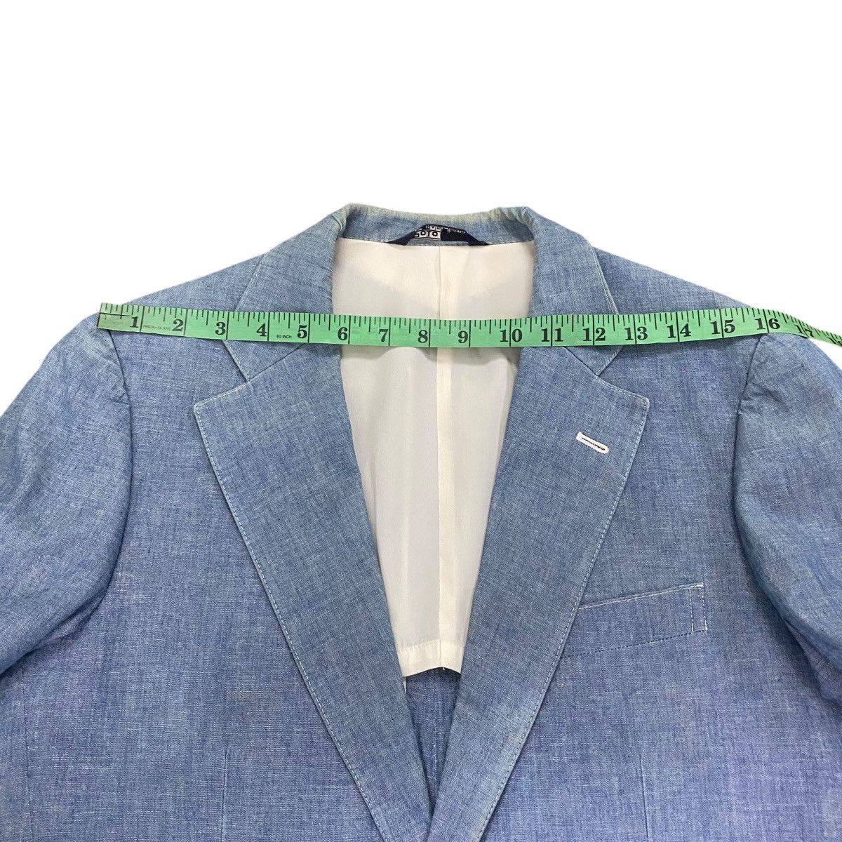 Polo Ralph Lauren Vintage Polo Ralph Lauren Chambray Blue Blazer Jacket Size 42R - 16 Thumbnail