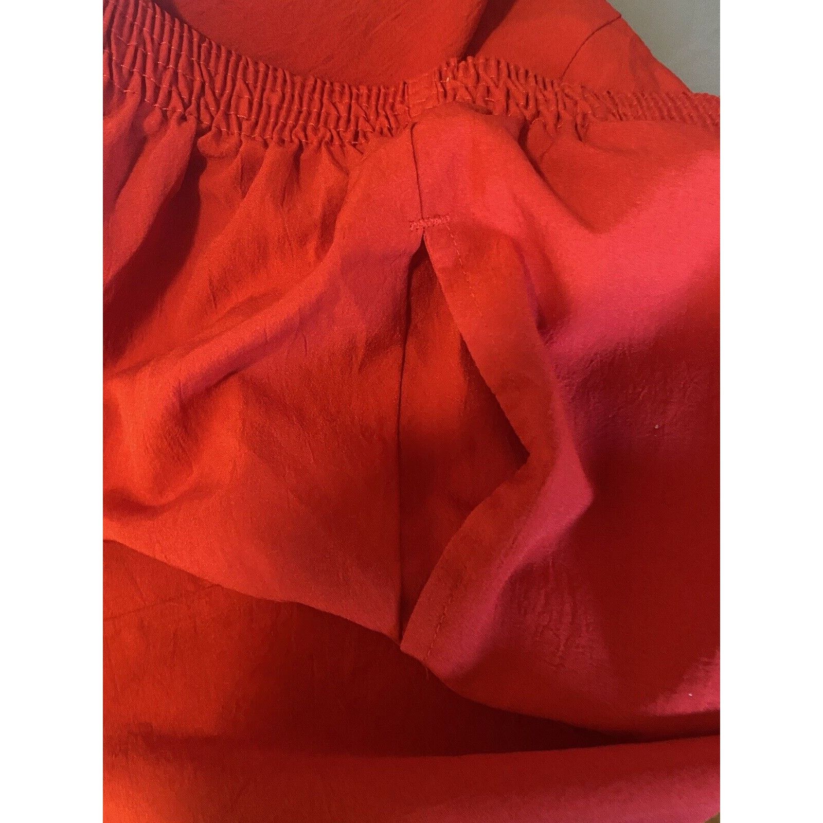 & Other Stories Women's M Petite Red Elastic Waist Capri Pants BonWorth Size 32" / US 10 / IT 46 - 10 Thumbnail