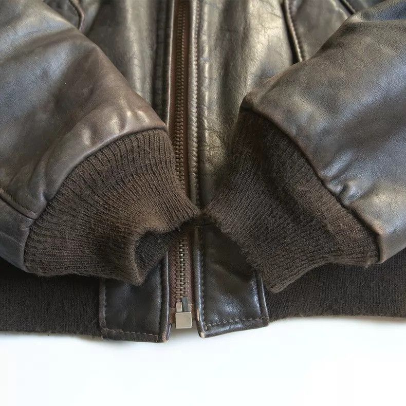 Other Schott MA-1 leather flight jacket Size US L / EU 52-54 / 3 - 4 Thumbnail