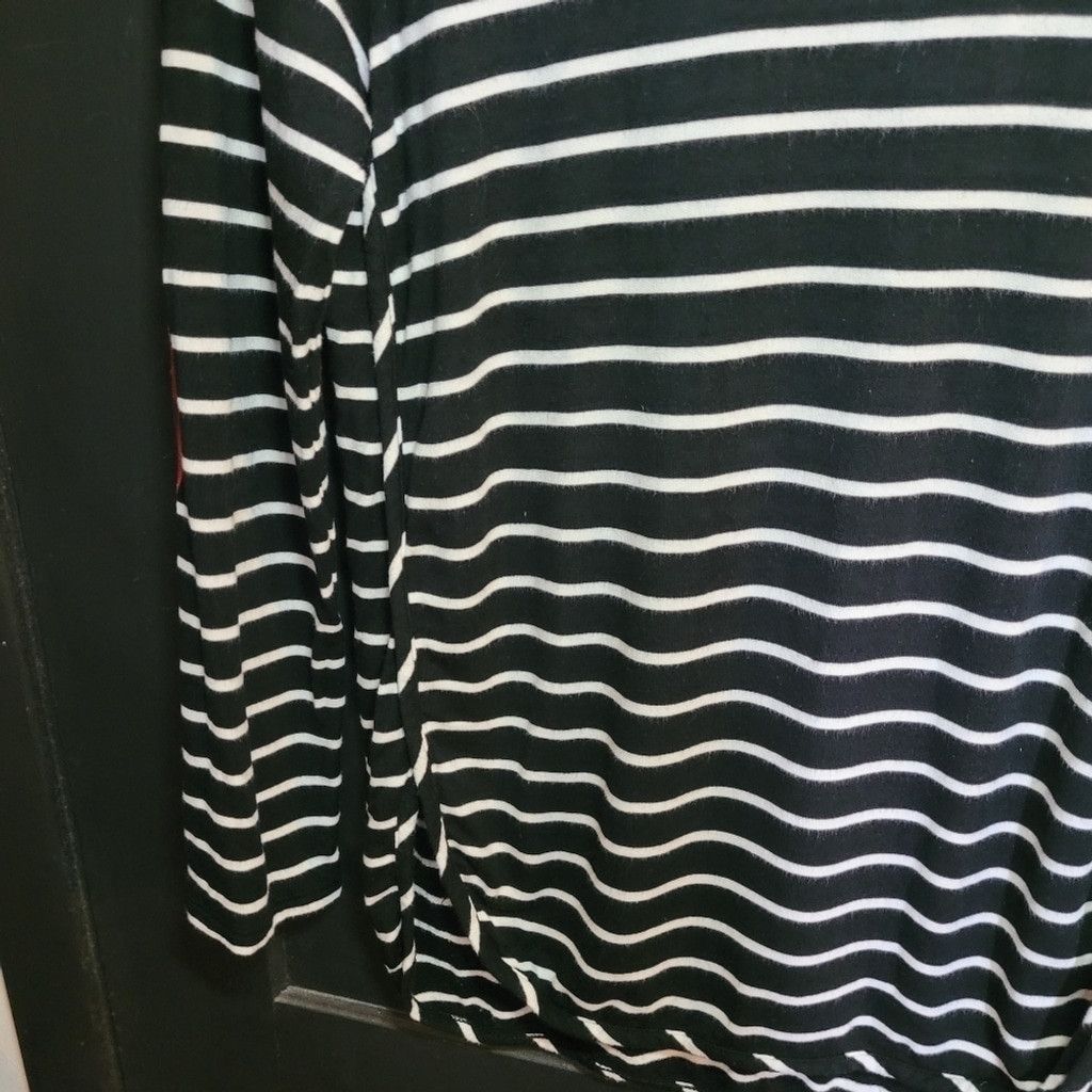 Other market & spruce, black & white striped shirt, Size M nwot Size L / US 10 / IT 46 - 4 Thumbnail