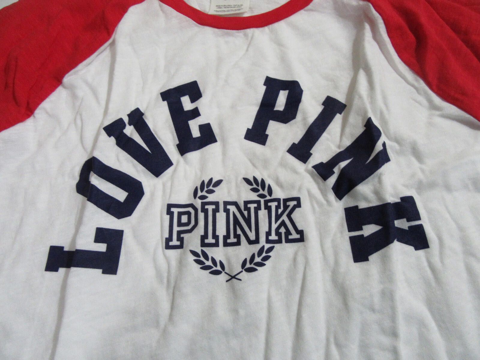 Designer Victoria's Secret Pink Long Sleeve Lightweight T-Shirt Tee L Size L / US 10 / IT 46 - 2 Thumbnail