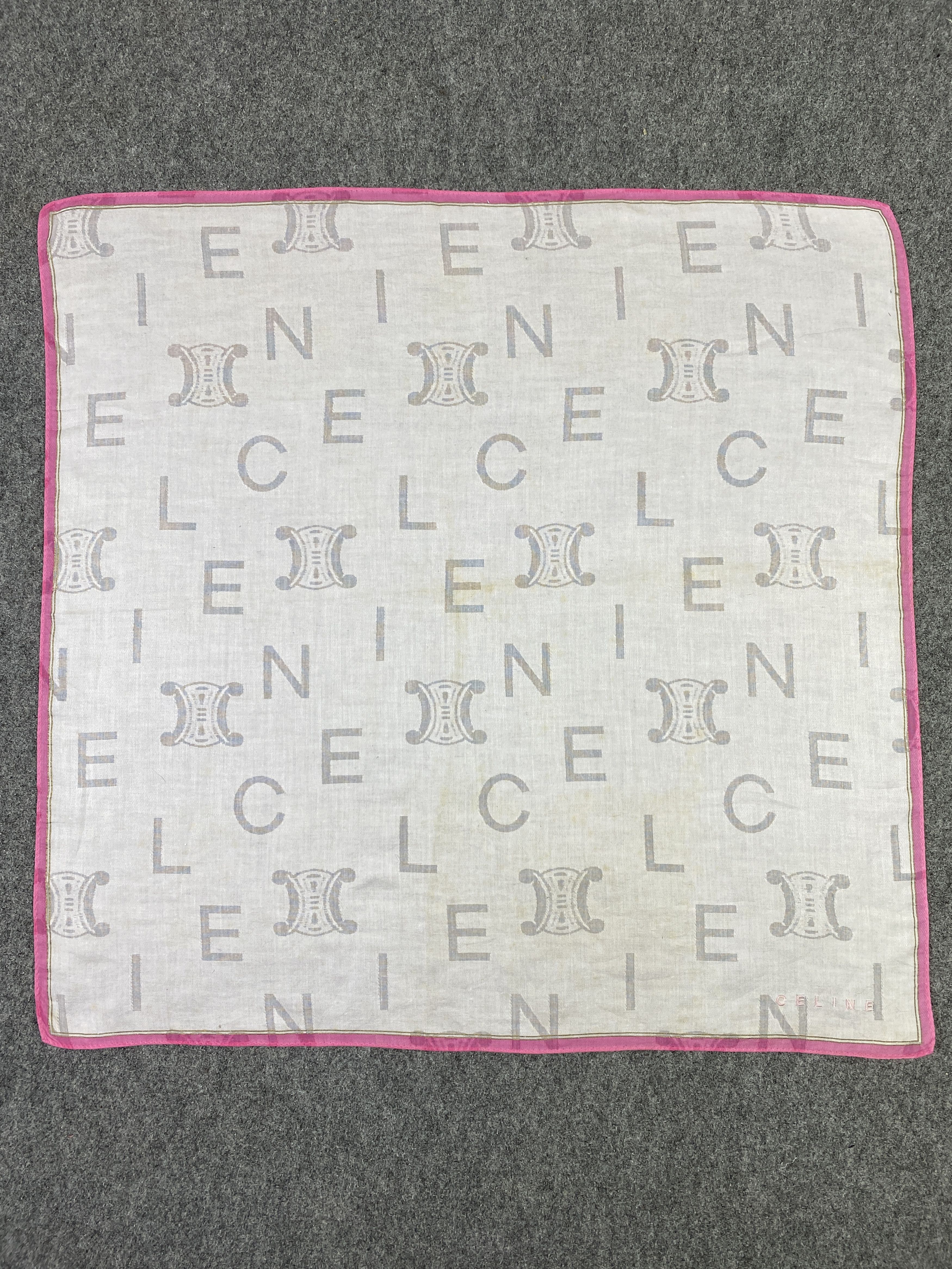 Celine Vintage Celine Handkerchief / Neckerchief KT0056 Size ONE SIZE - 9 Thumbnail