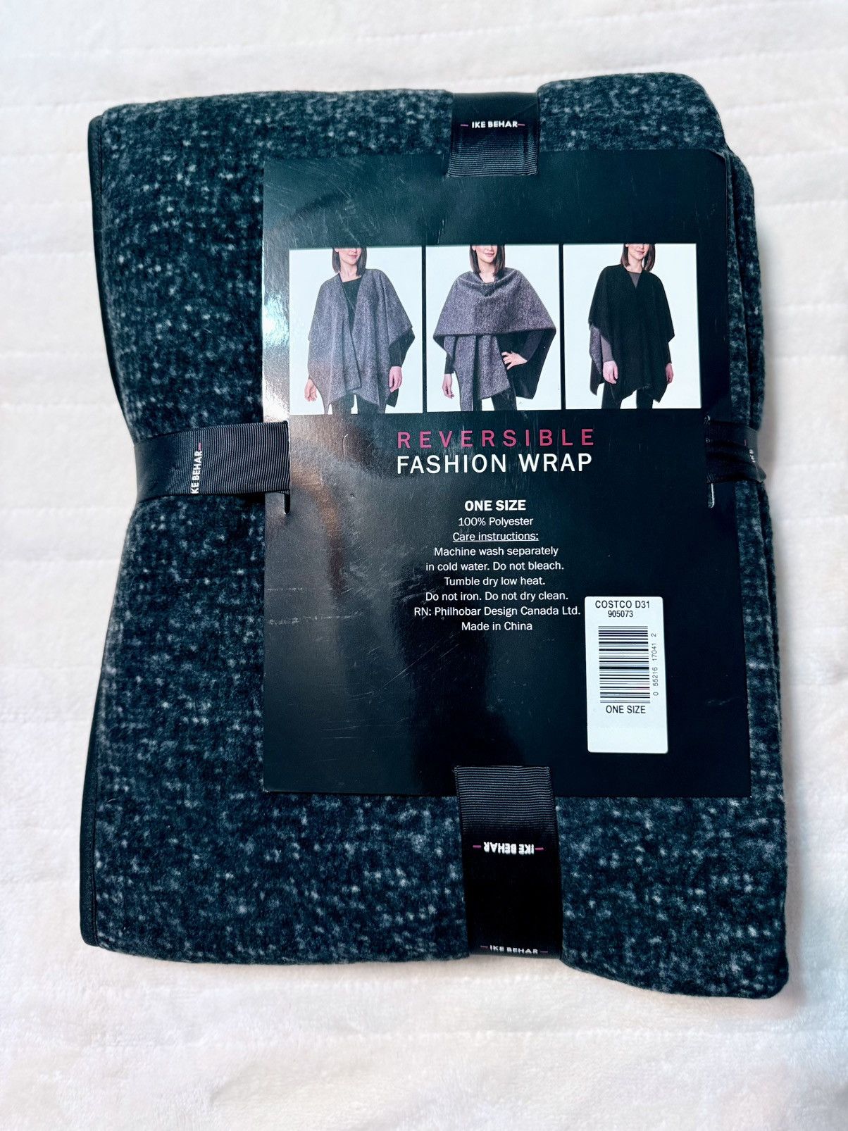 Ike Behar Ike Behar Reversible Fashion Wrap Cape Shawl – One Size NWT Size ONE SIZE - 2 Thumbnail