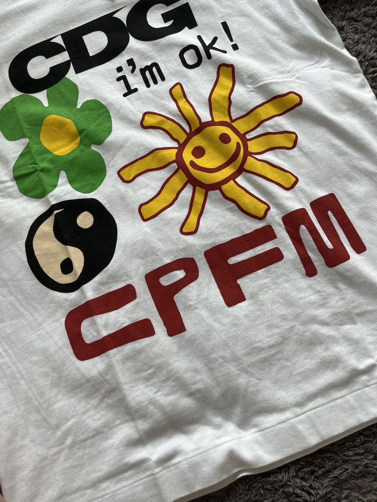 Comme des Garcons Comme Des Garçon x CPFM white Graphic T-shirt XL Size US XL / EU 56 / 4 - 5 Thumbnail