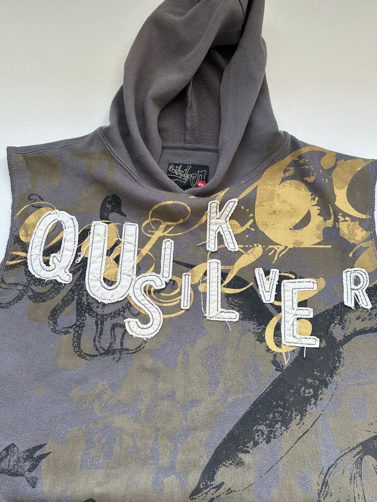 Quicksilver Y2k Vintage Quicksilver Hooded Vest Oversized Size US M / EU 48-50 / 2 - 6 Thumbnail