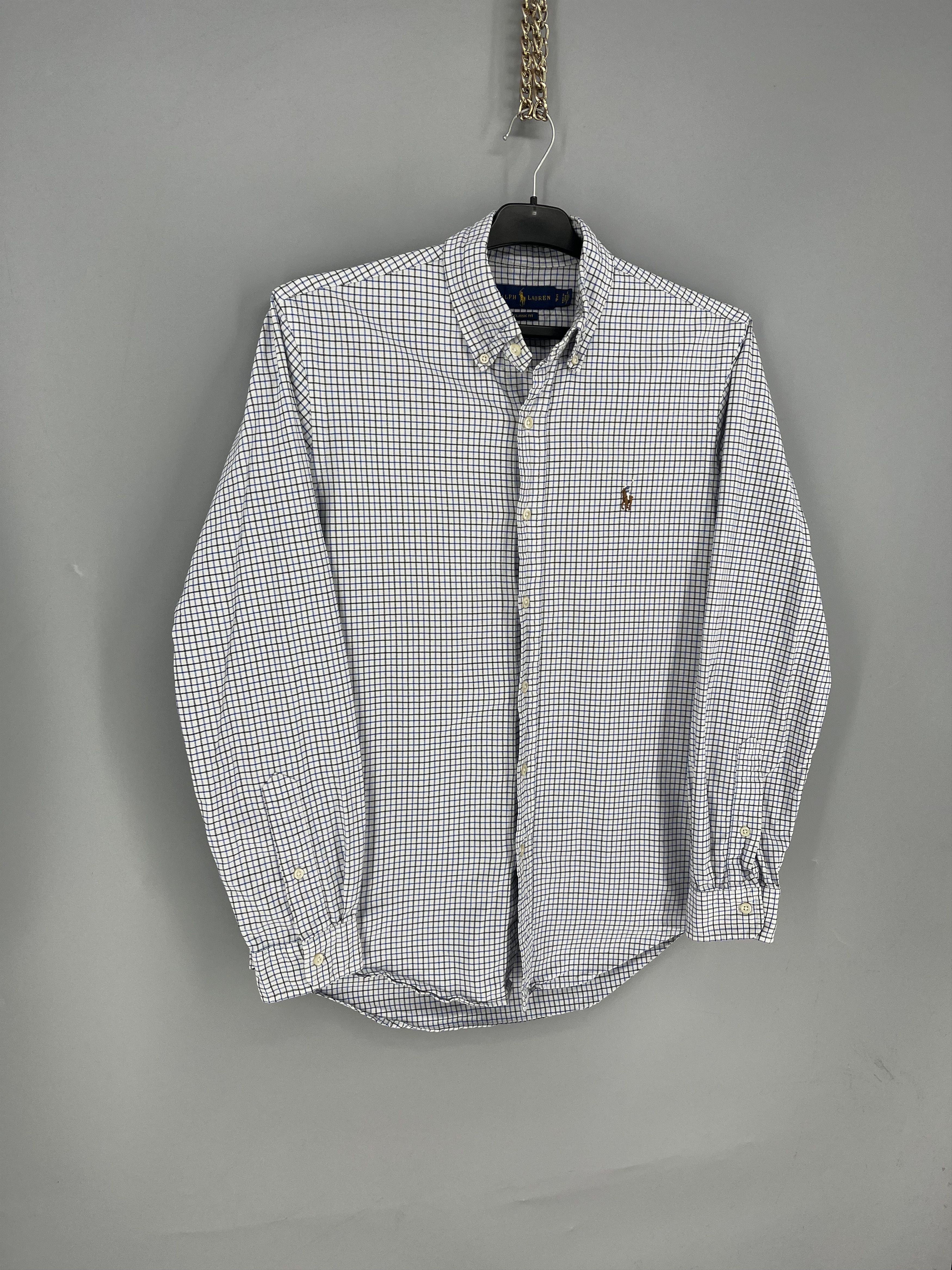 Polo Ralph Lauren Ralph Lauren Shirt Mens Medium Blue Check Classic Fit Button Size US S / EU 44-46 / 1 - 2 Thumbnail