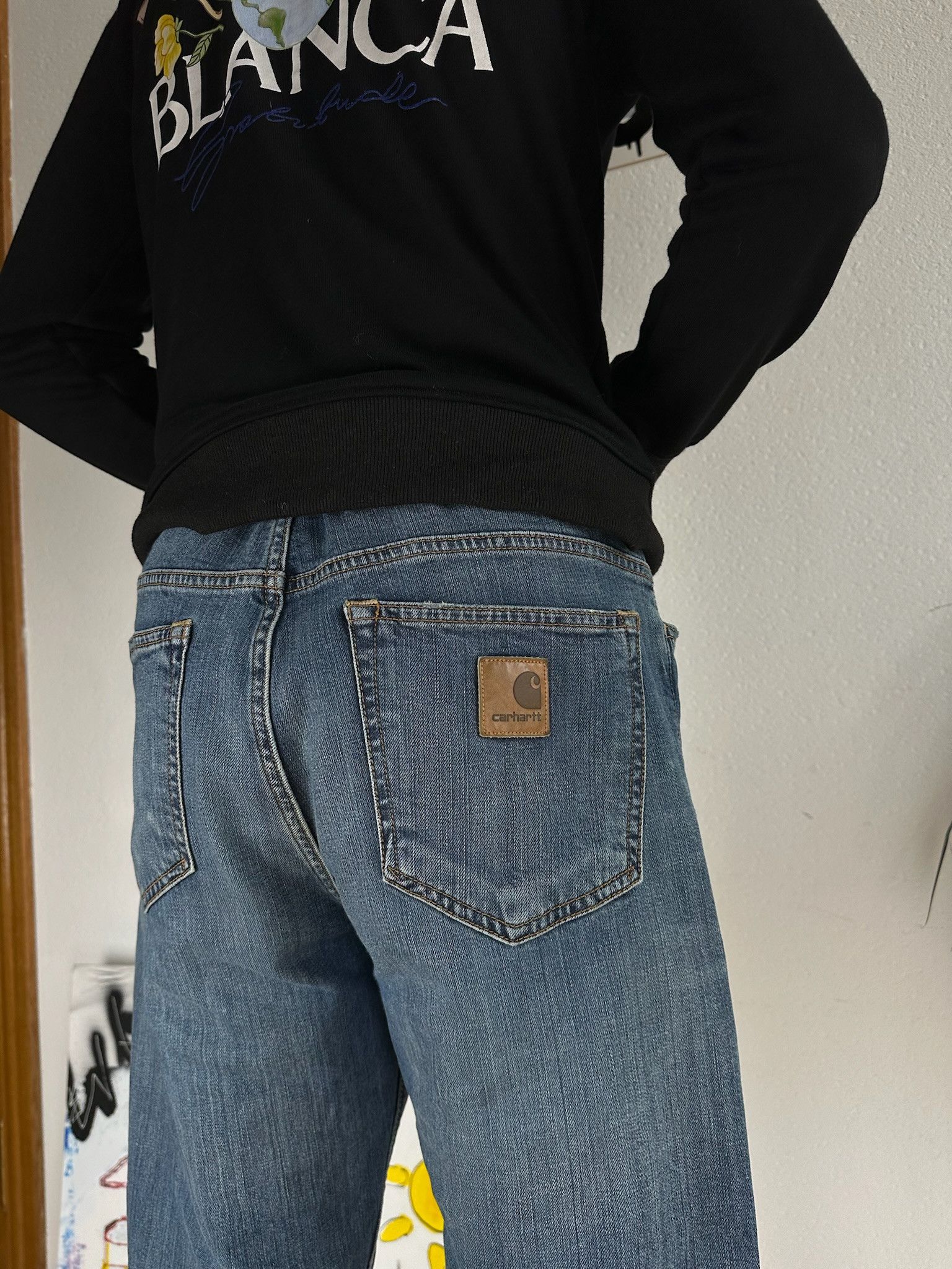 Carhartt Vintage 90s distressed denim sonic pants carhartt Y2K Size US 34 / EU 50 - 6 Thumbnail