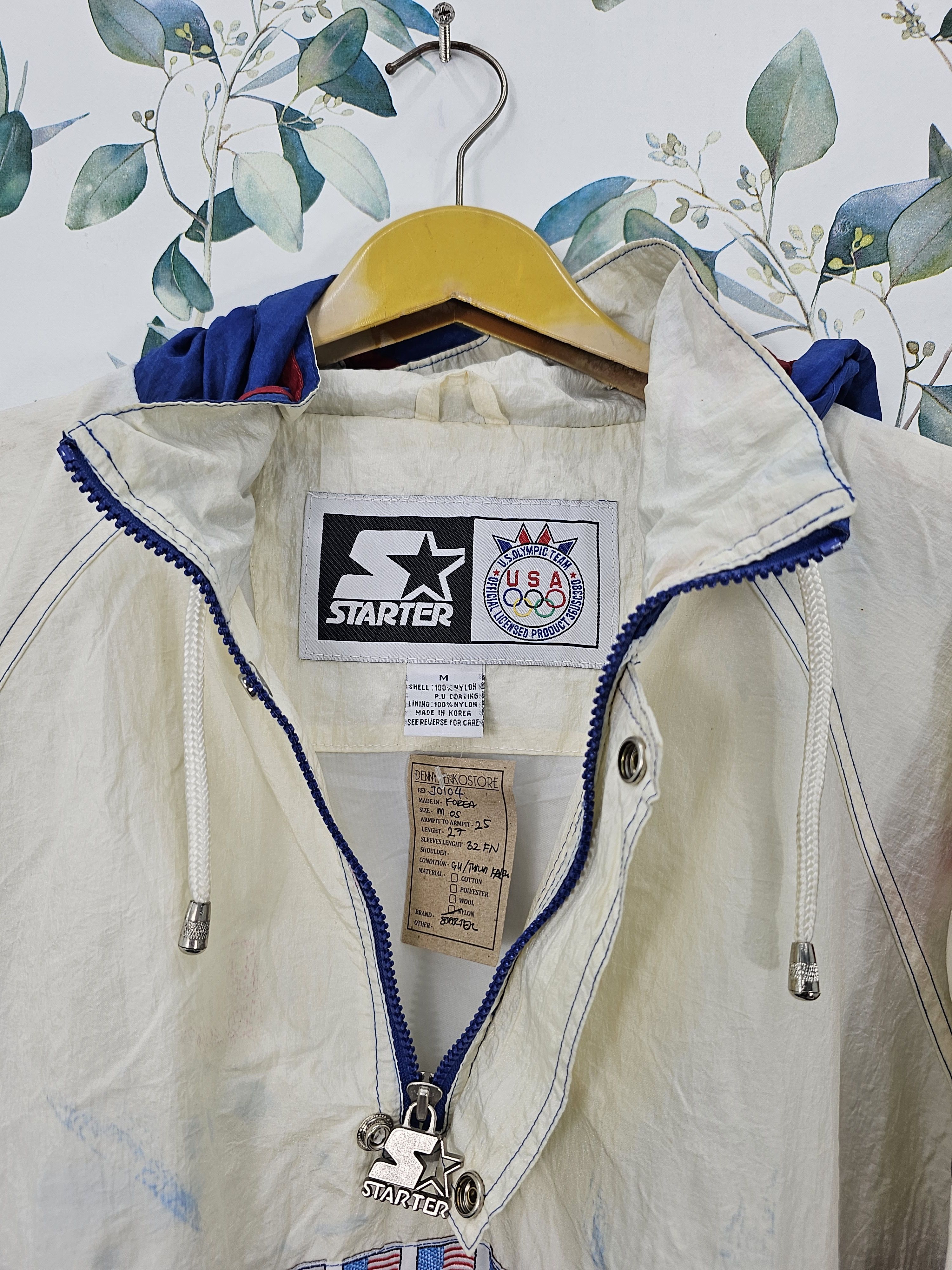 USA Olympics Vintage OLYMPIC Team USA Starter Pullover Jacket J0104 Size US M / EU 48-50 / 2 - 12 Thumbnail