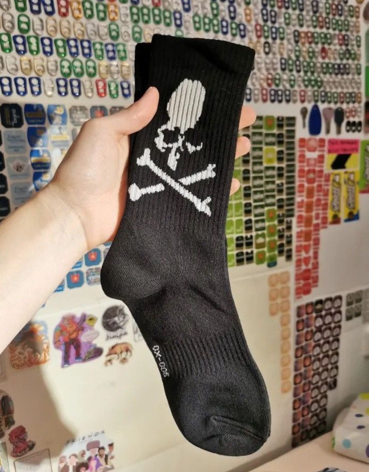 Converse × Happy Socks Hip Hop Skateboard Middle Tube Cotton Socks (1 pairs) Size ONE SIZE - 2 Thumbnail