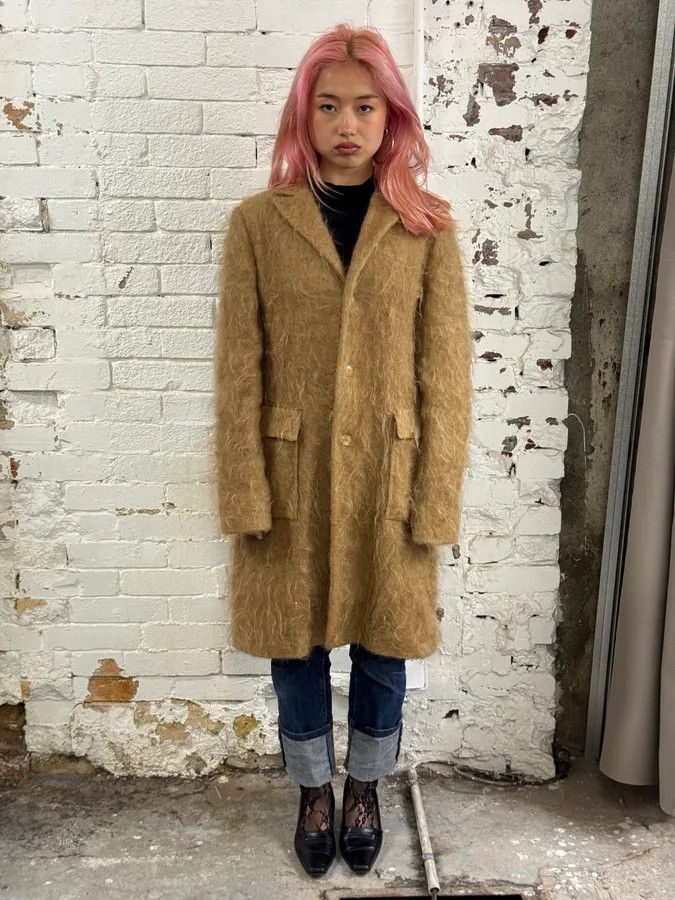 Jil Sander Jil Sander Beige Mohair Classy Long Coat Size US XS / EU 42 / 0 - 2 Thumbnail