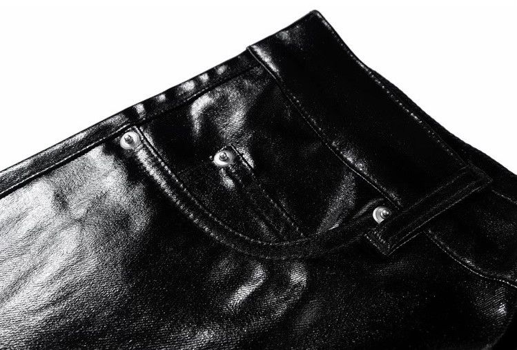 Japanese Brand × Vintage Retro punk y2k shiny flared pants Size US 30 / EU 46 - 6 Thumbnail