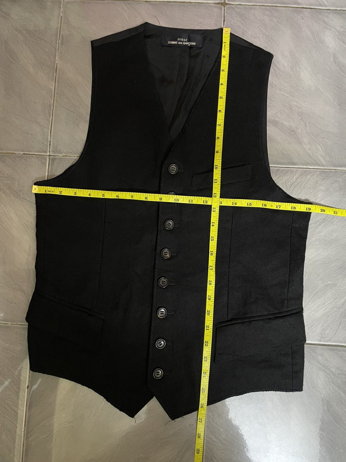 Comme des Garcons Comme Des Garçons Wool Tricot AD1992 Vest Size US M / EU 48-50 / 2 - 15 Thumbnail