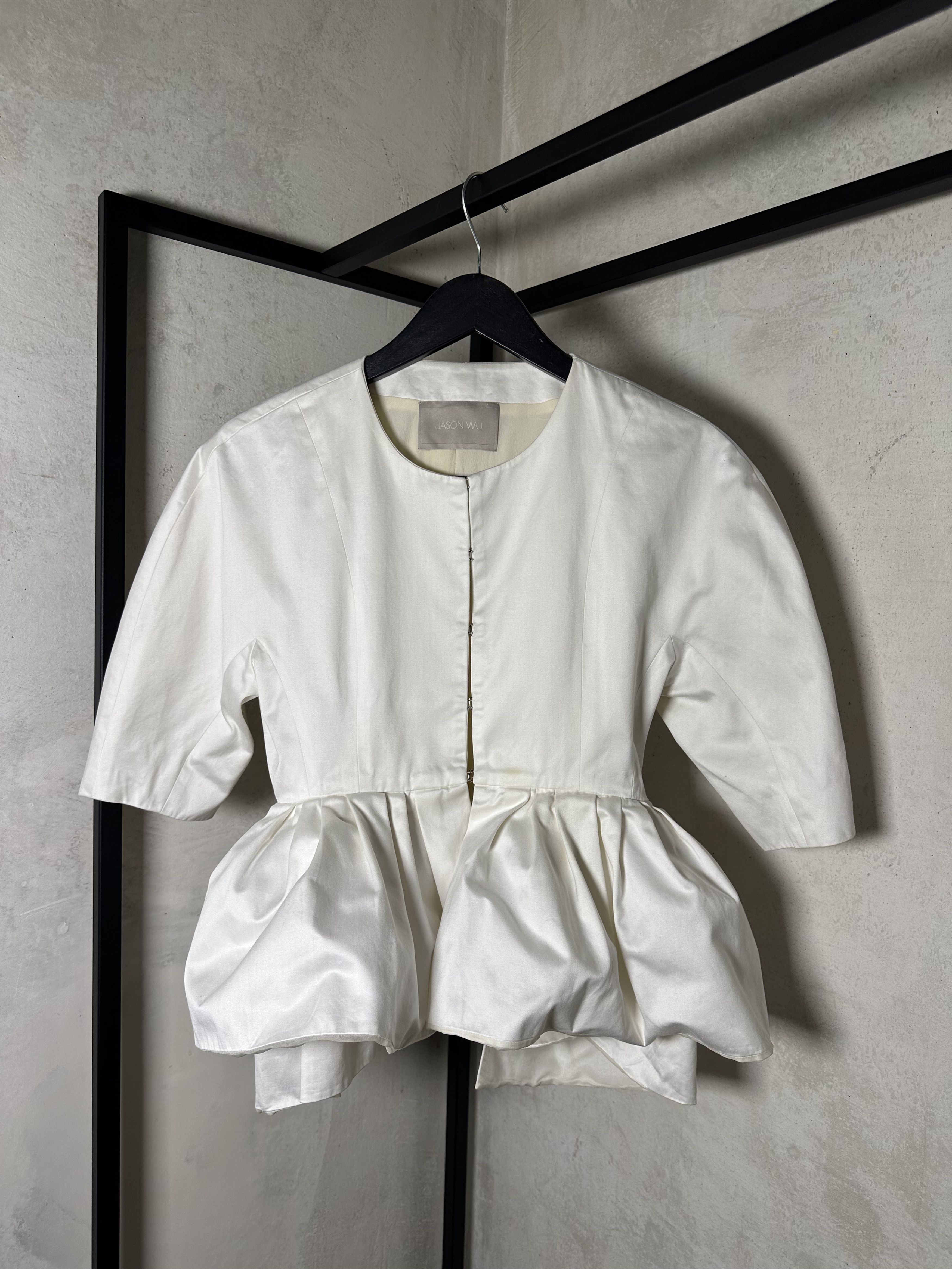 Jason Wu Jason Wu Peplum Poplin Blouse Size XS / US 0-2 / IT 36-38 - 1 Thumbnail