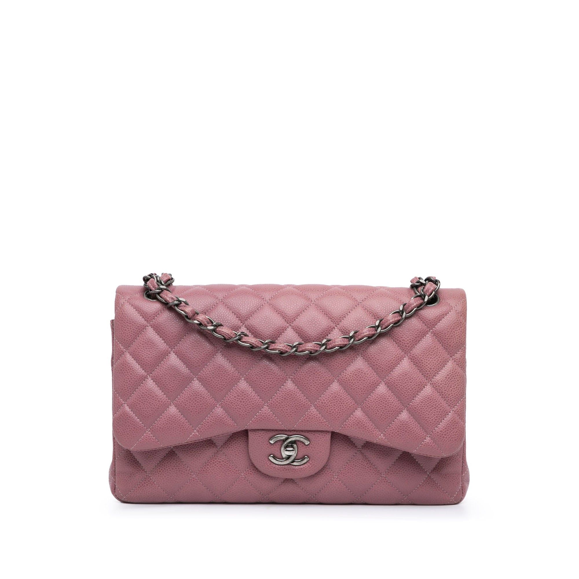 Chanel Chanel Jumbo Classic Caviar Double Flap Pink Size ONE SIZE - 1 Thumbnail