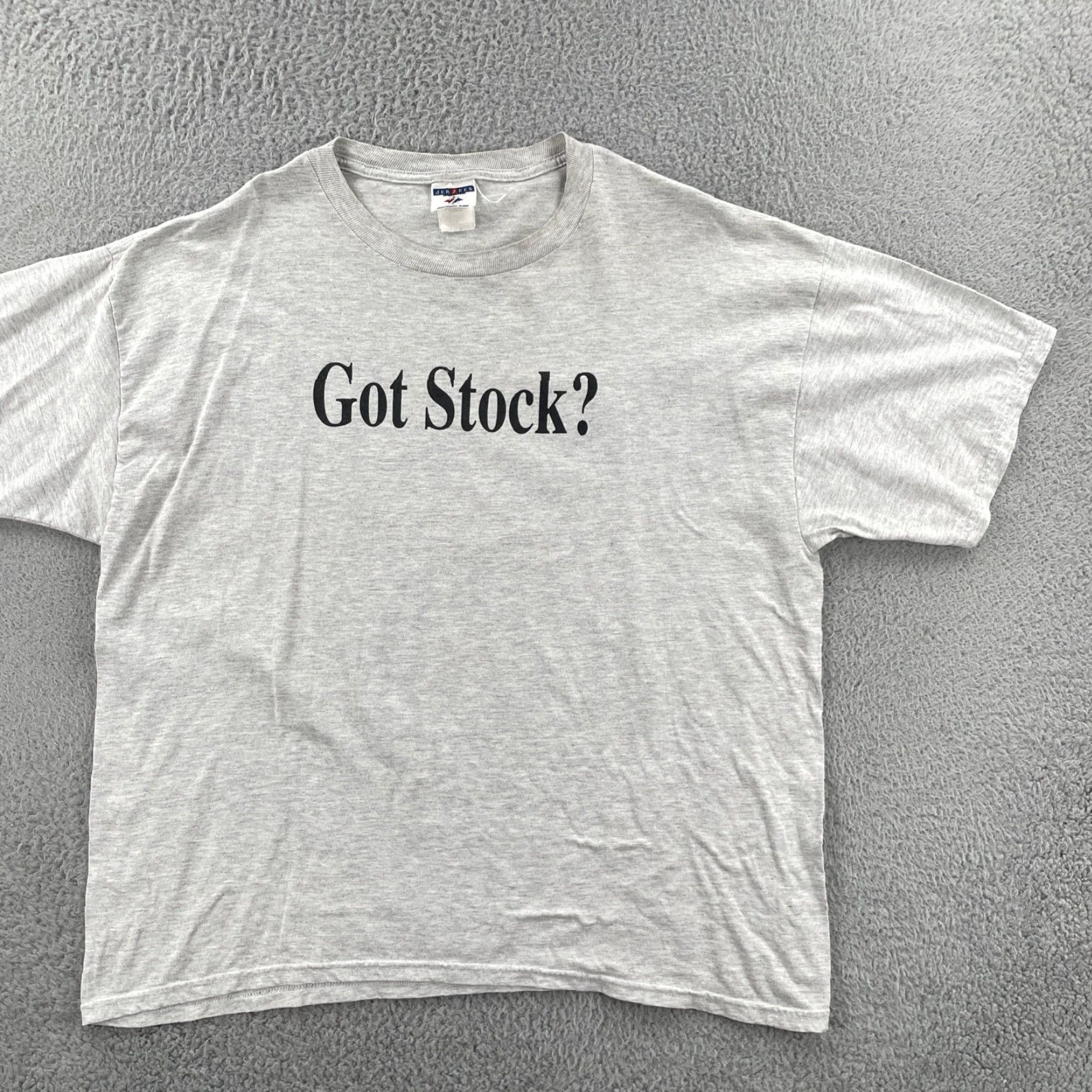 Jerzees VINTAGE Jerzees 2X Gray Shirt Men 90s 2X Crew Neck Short Sleeve T-Shirt Wal Mart Associate Stock Ownership Plan Size US XXL / EU 58 / 5 - 3 Thumbnail