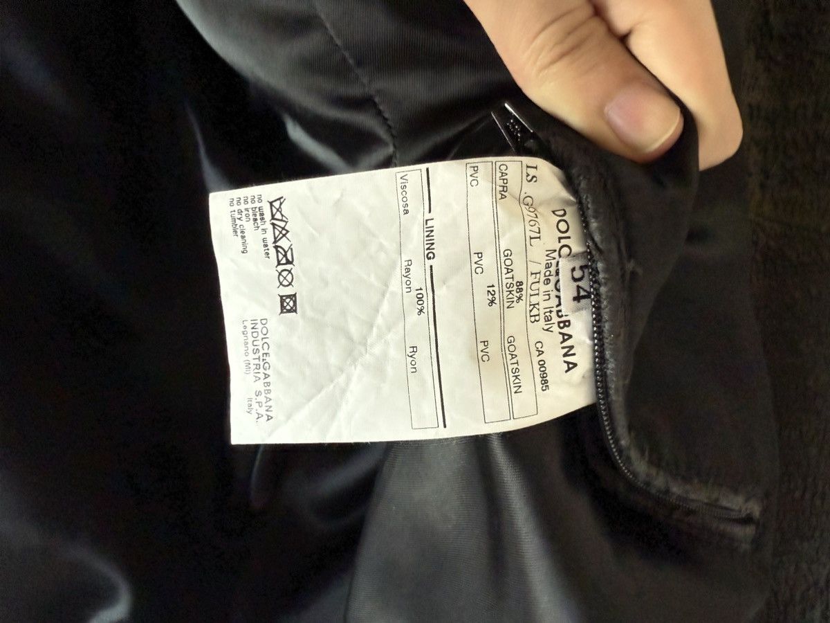 Dolce & Gabbana × Vintage Dolce&Gabbana leather bomber Size US L / EU 52-54 / 3 - 10 Thumbnail