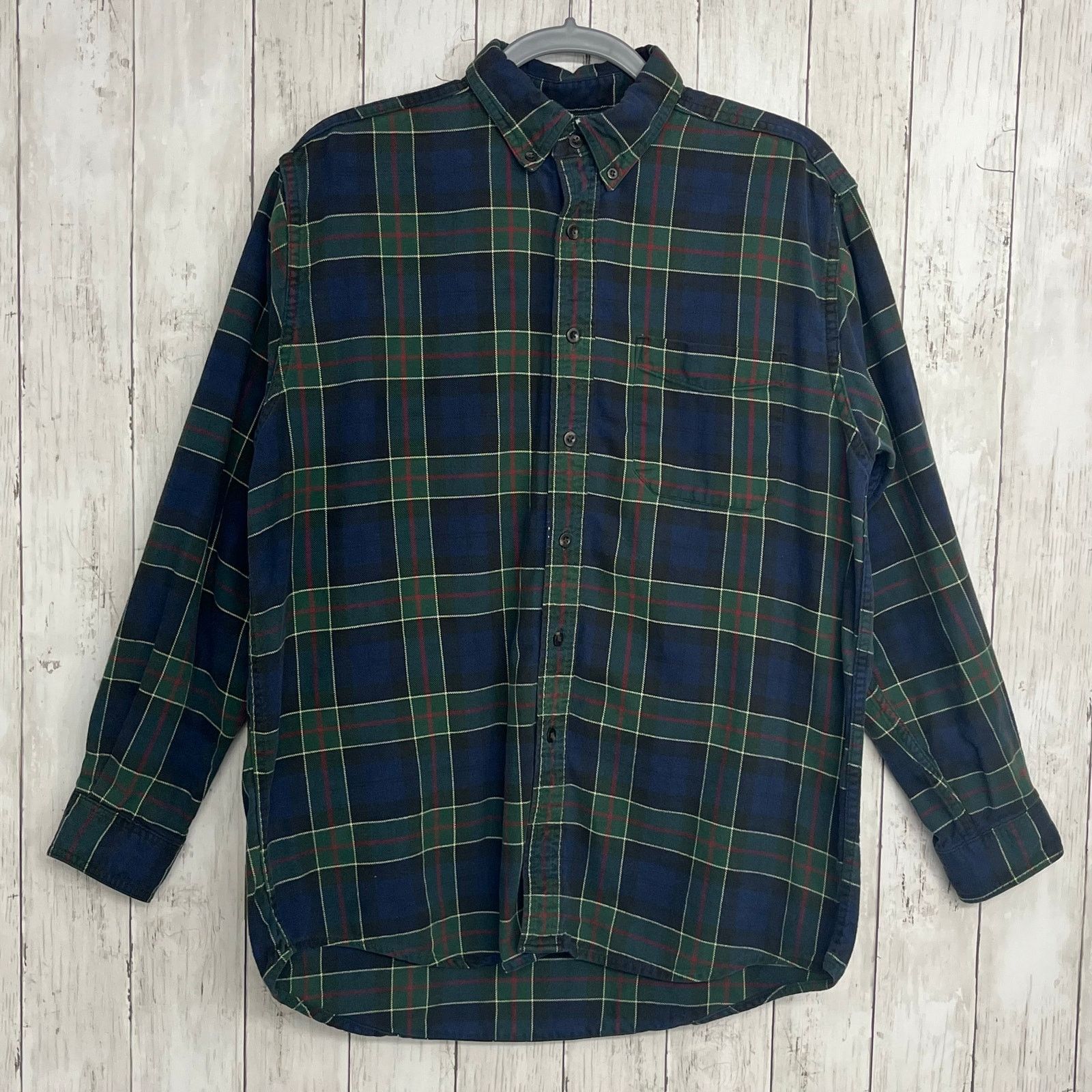 L.L. Bean L.L. Bean Plaid Long Sleeve Flawed Cotton Button Down Shirt Size US M / EU 48-50 / 2 - 1 Thumbnail