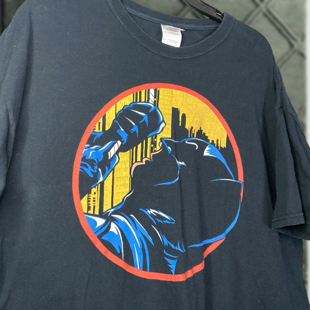 Gildan VINTAGE Batman Movie Promo T Shirt XL TG Y2K 23x31 Men Black Short Sleeve Gildan Big & Tall XLT Size US XL / EU 56 / 4 - 1 Thumbnail