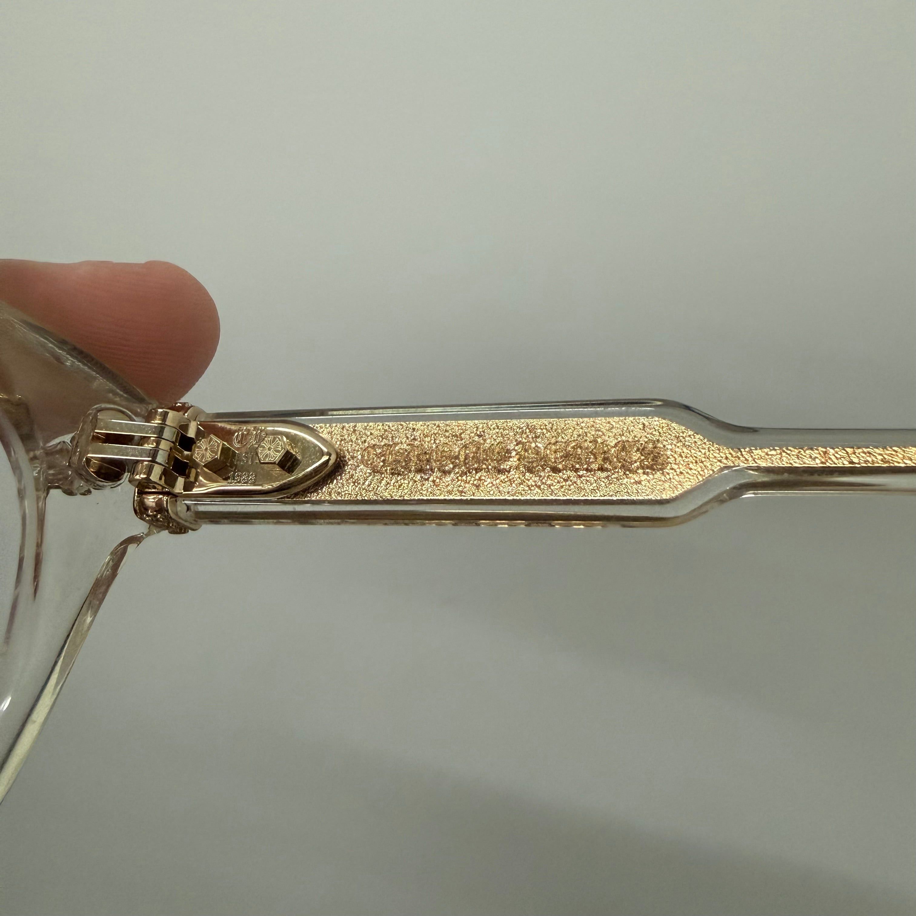 Chrome Hearts Chrome Hearts Dingalingalong Crystal Gold Glasses Size ONE SIZE - 7 Thumbnail