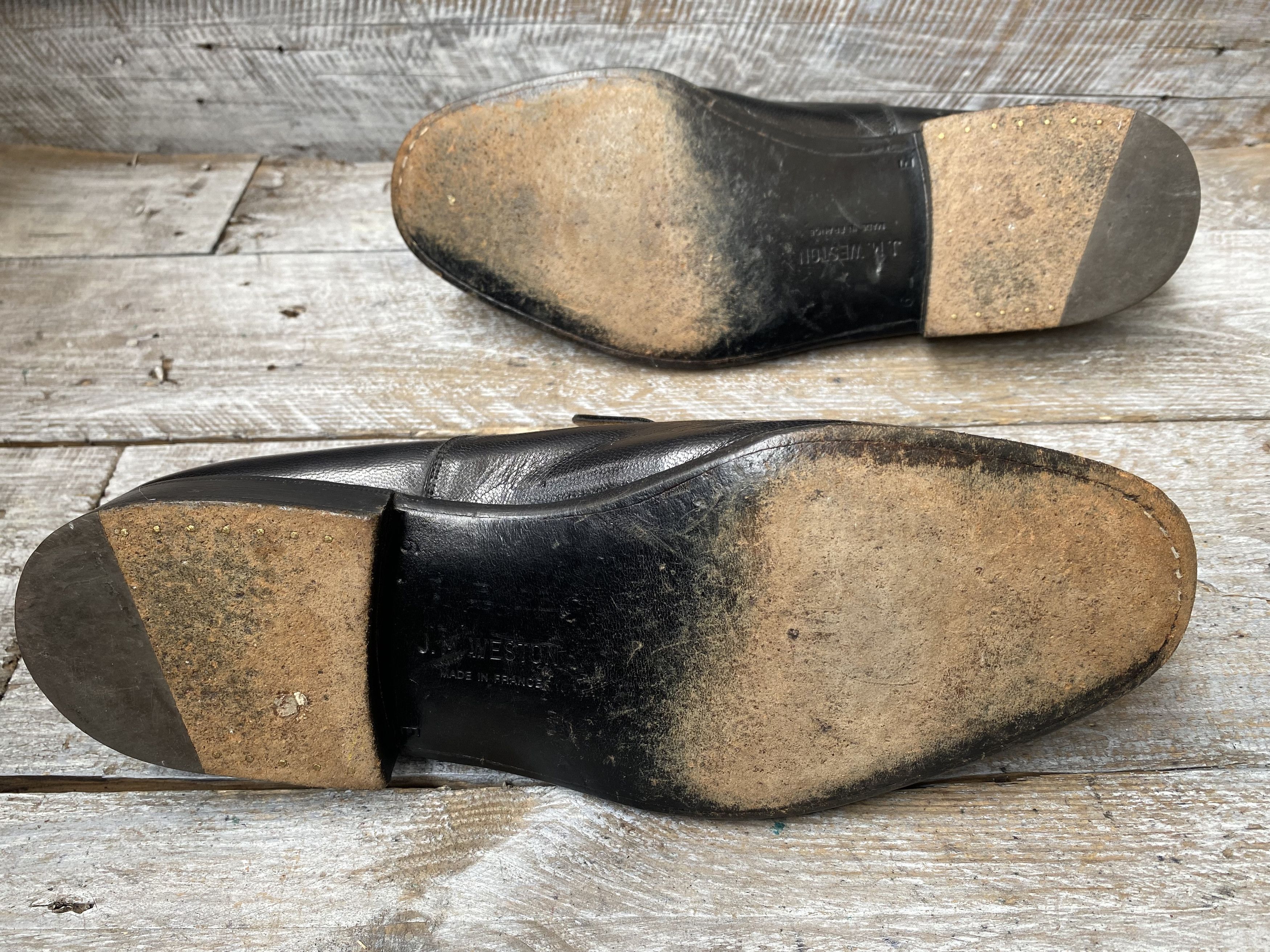 J.M. Weston J.M.Weston black leather slip on loafers sz Size US 6.5 / EU 39-40 - 10 Thumbnail
