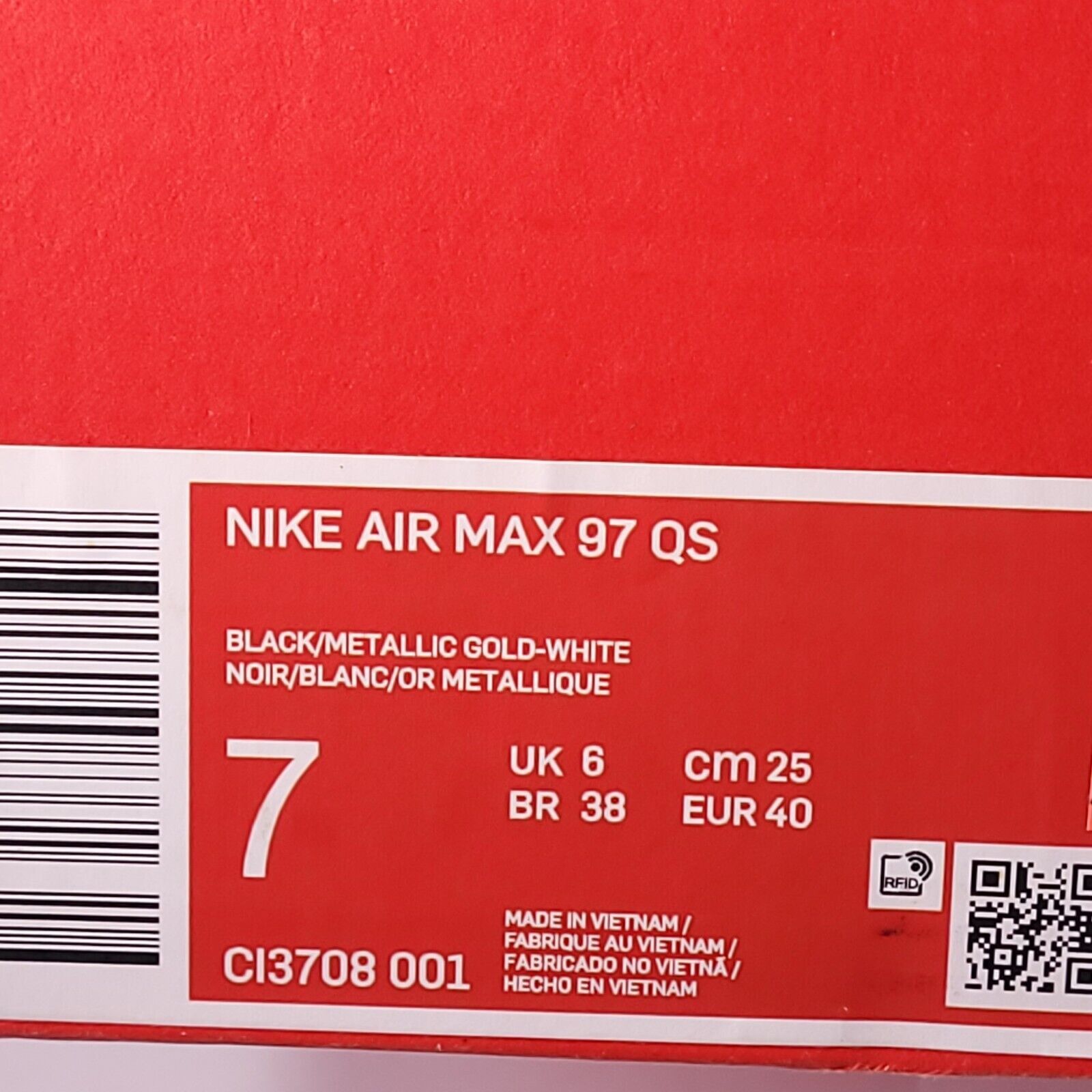 Nike Nike Air Max 97 QS Athletic Shoe Men Size 7 CI3708-001 Black Size US 7 / EU 40 - 9 Thumbnail