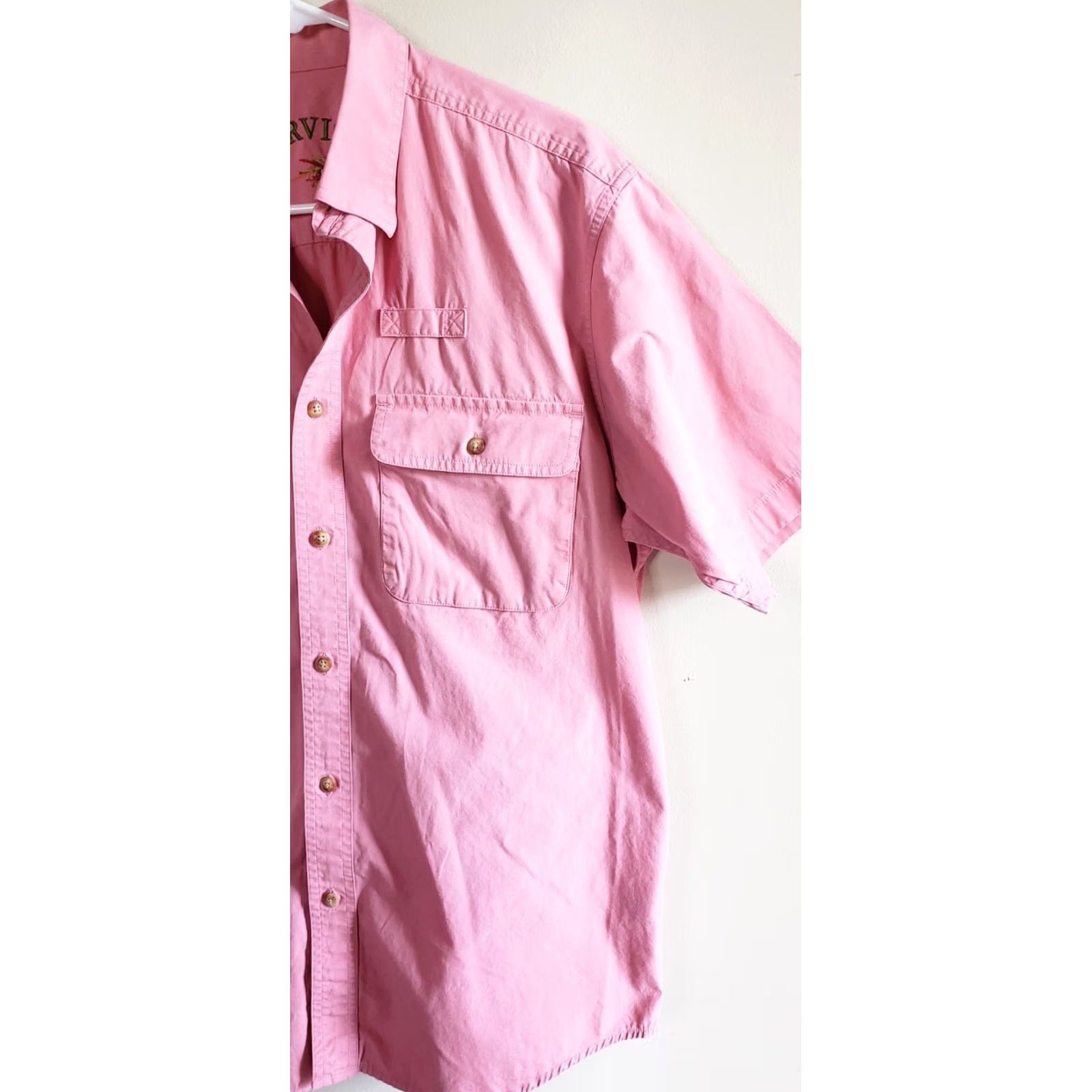 Orvis Orvis Men's Medium Pink Short Sleeve Button-Up Outdoors Fishing Shirt Pockets Size US M / EU 48-50 / 2 - 2 Thumbnail