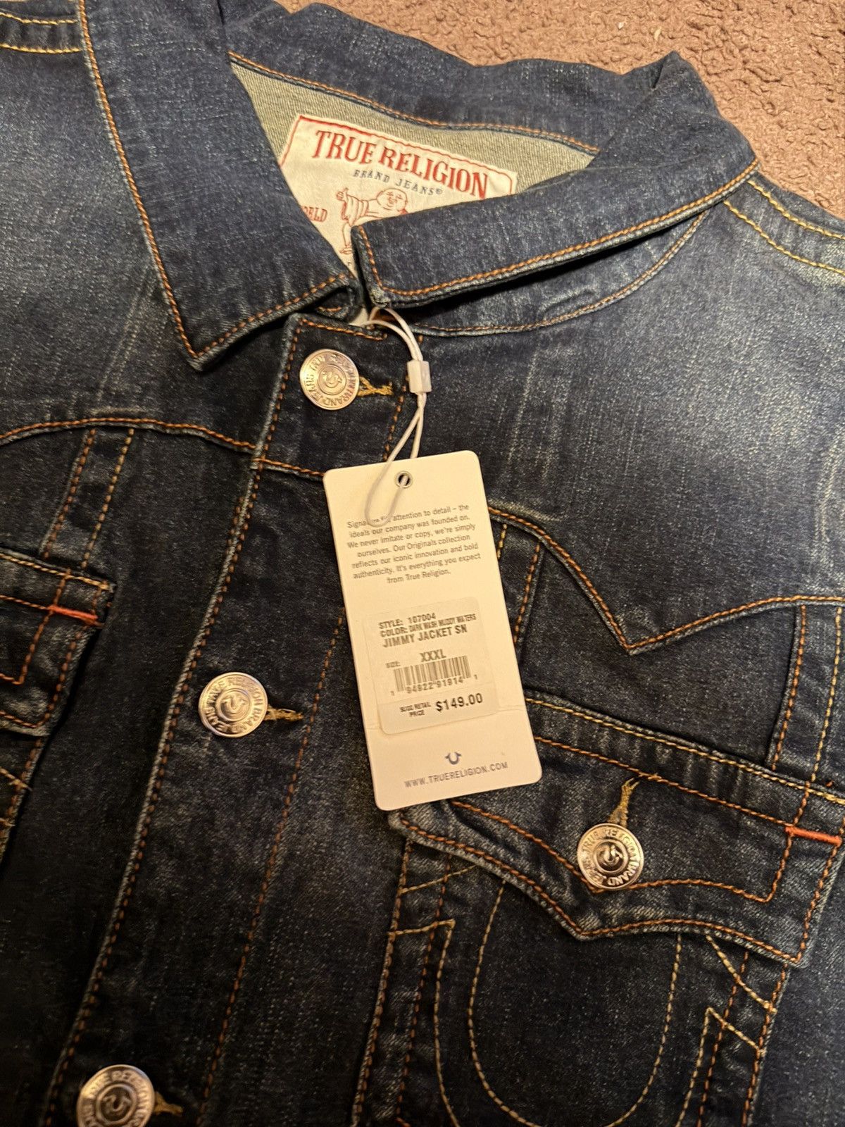 True Religion True Religion Denim Jacket Size US XXL / EU 58 / 5 - 2 Thumbnail
