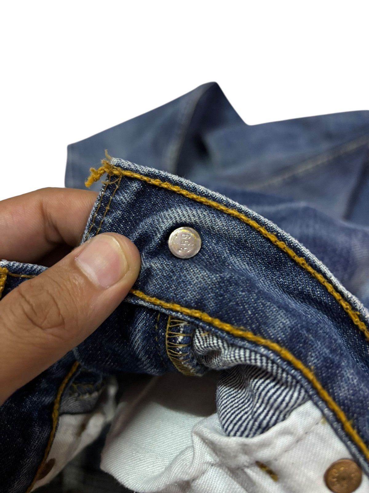 Levi's Vtg 90s Levis 505 Distressed Jeans Size US 30 / EU 46 - 8 Thumbnail