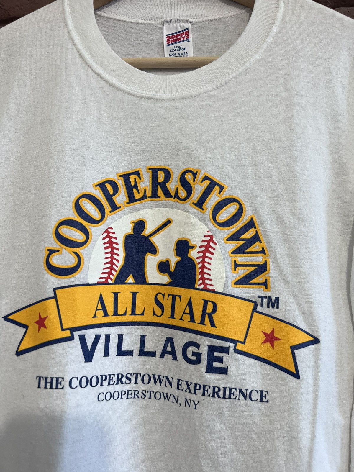 Cooperstown Collection Vintage 80s Cooperstown All Star Village Baseball T Shirt Size US XXL / EU 58 / 5 - 3 Thumbnail