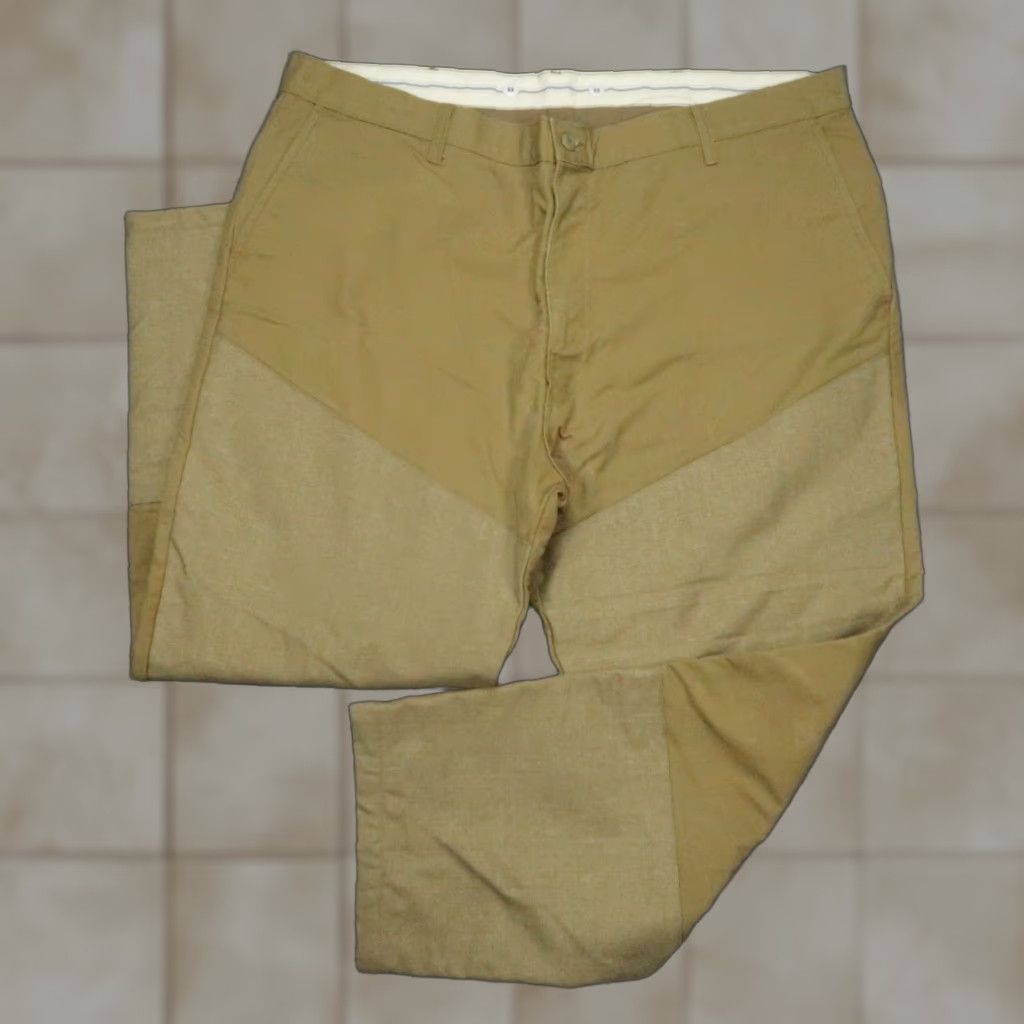VINTAGE Cabela's Pants Mens 48x32 Brown Canvas Workwear Chino Straight 32