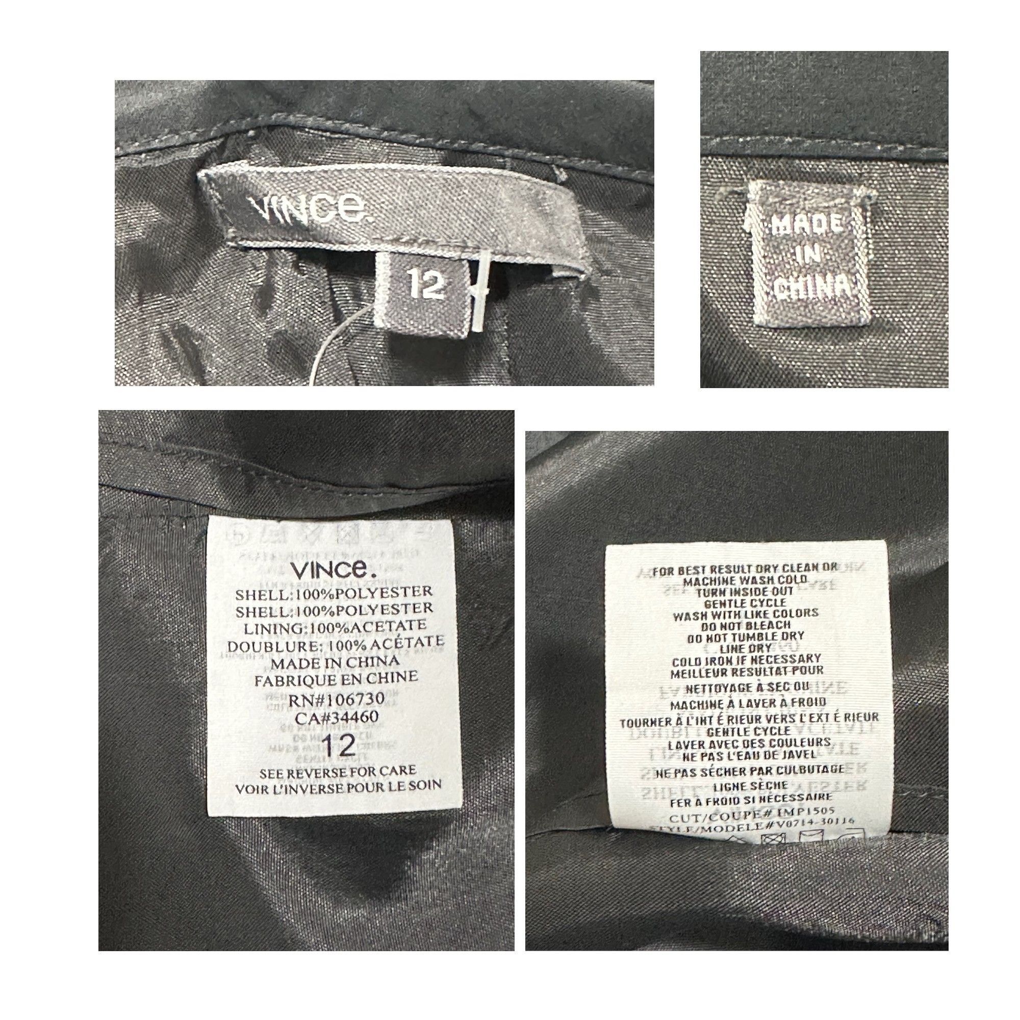 Vince Vince Gray A-Line Knee-Length Skirt W/Soft Pleats & Pockets Size 34" / US 12 / IT 48 - 3 Thumbnail