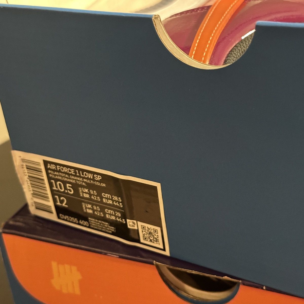 Nike × Underated Nike Air Force 1 Low SP x Undefeated Size US 10.5 / EU 43-44 - 14 Thumbnail